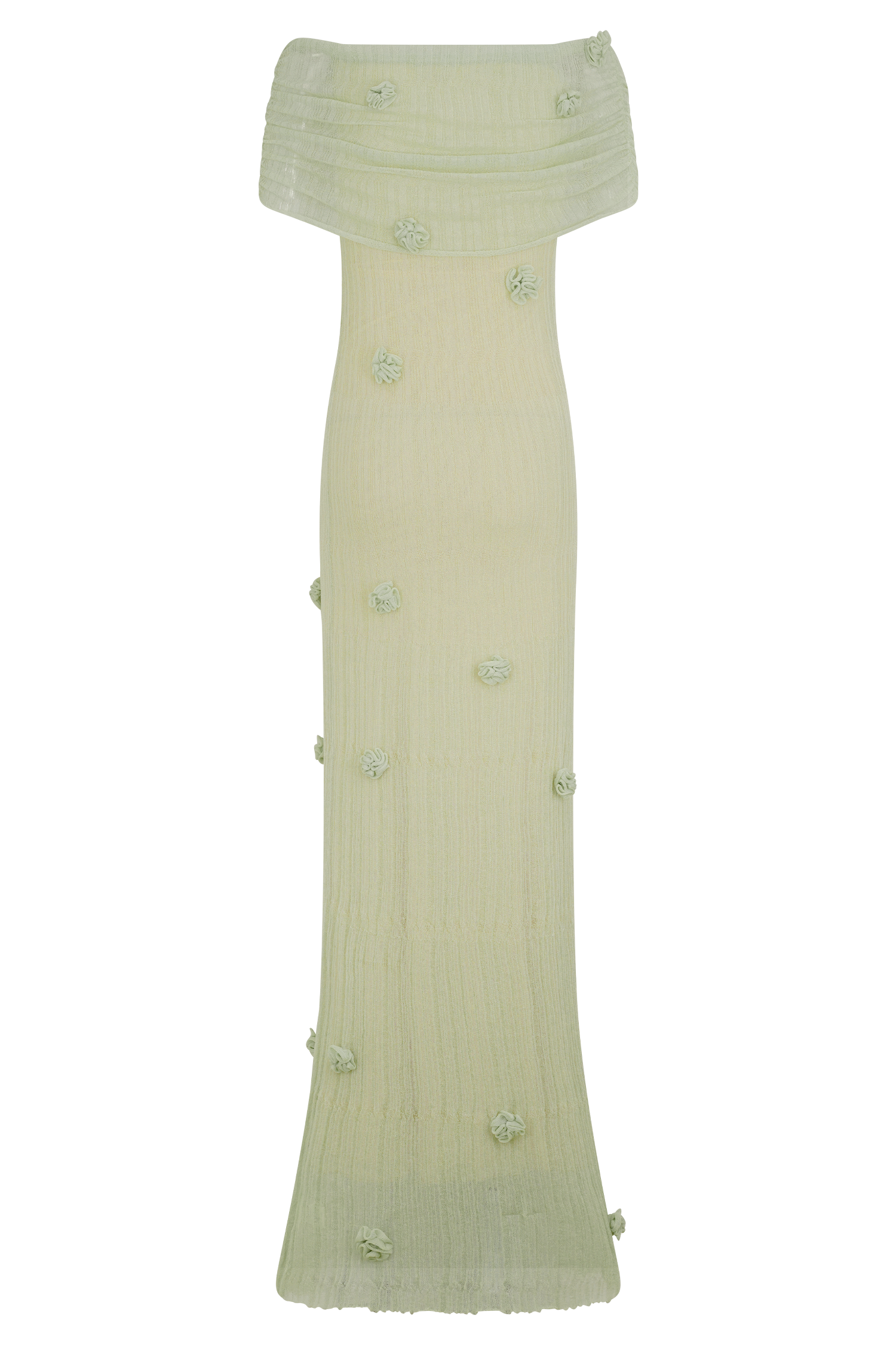 Brynn Orchid Knit Maxi Dress - Pastel Green #6