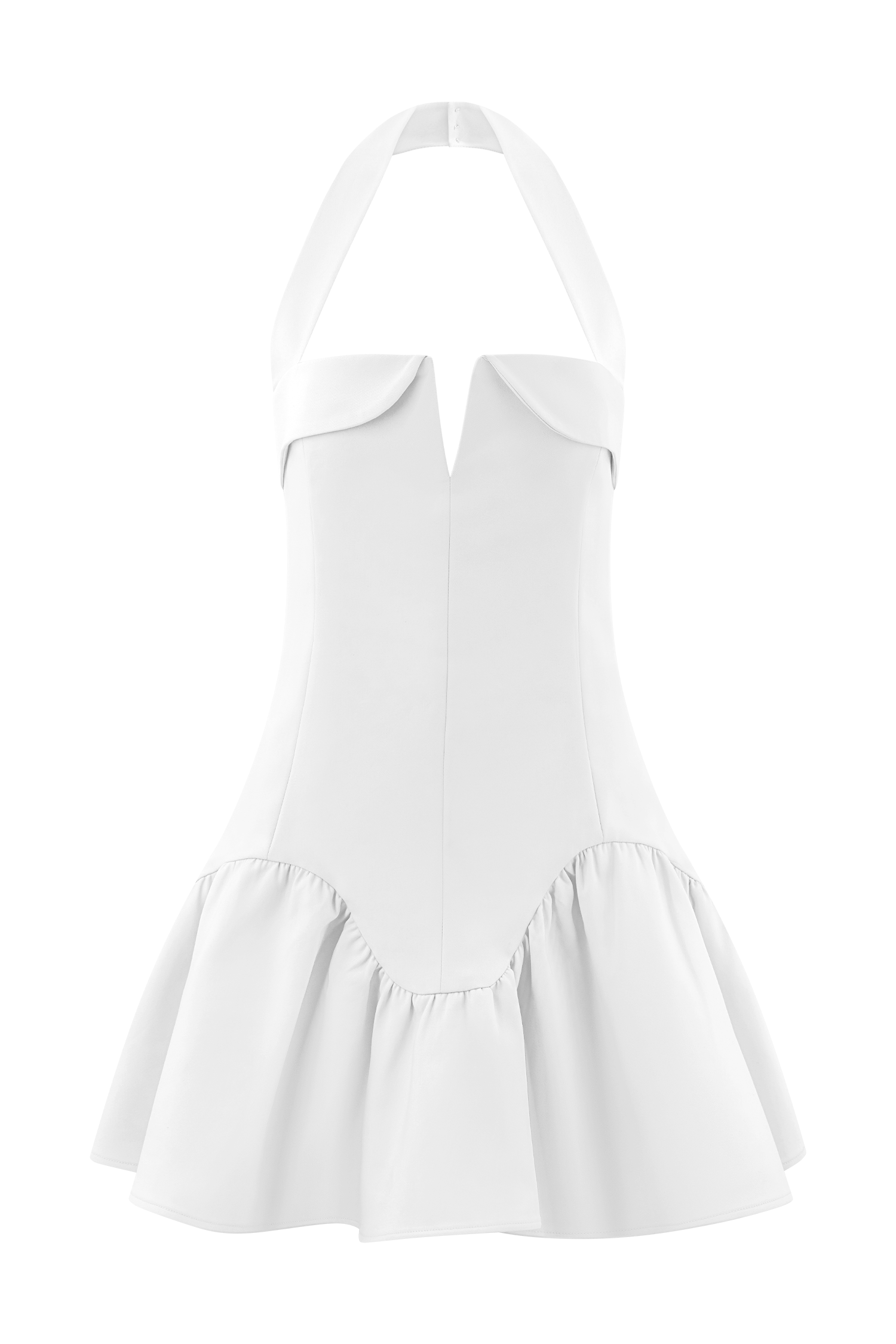 Calipso Halter Mini Dress - White | MESHKI US Calipso Halter Mini Dress - White | MESHKI US