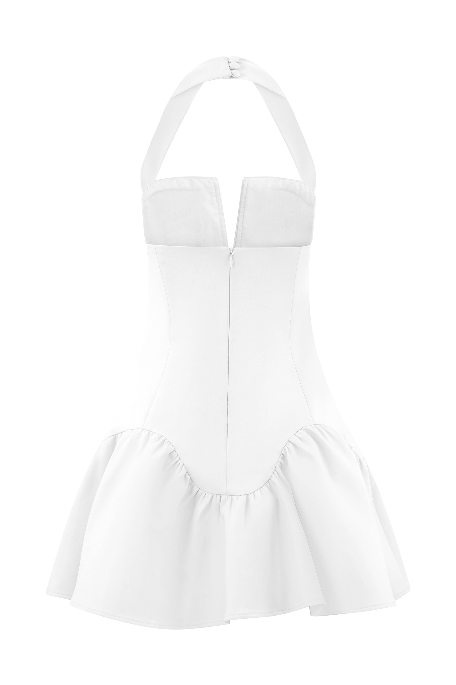 Calipso Halter Mini Dress - White | MESHKI US Calipso Halter Mini Dress - White | MESHKI US