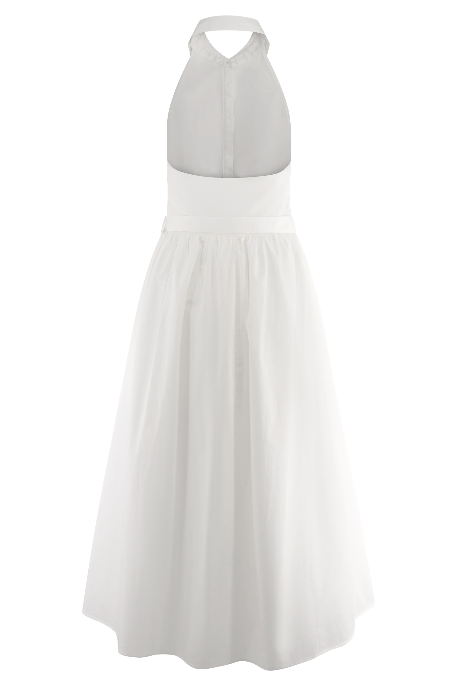 Cindy Collared Midi Dress - White | MESHKI US Cindy Collared Midi Dress - White | MESHKI US