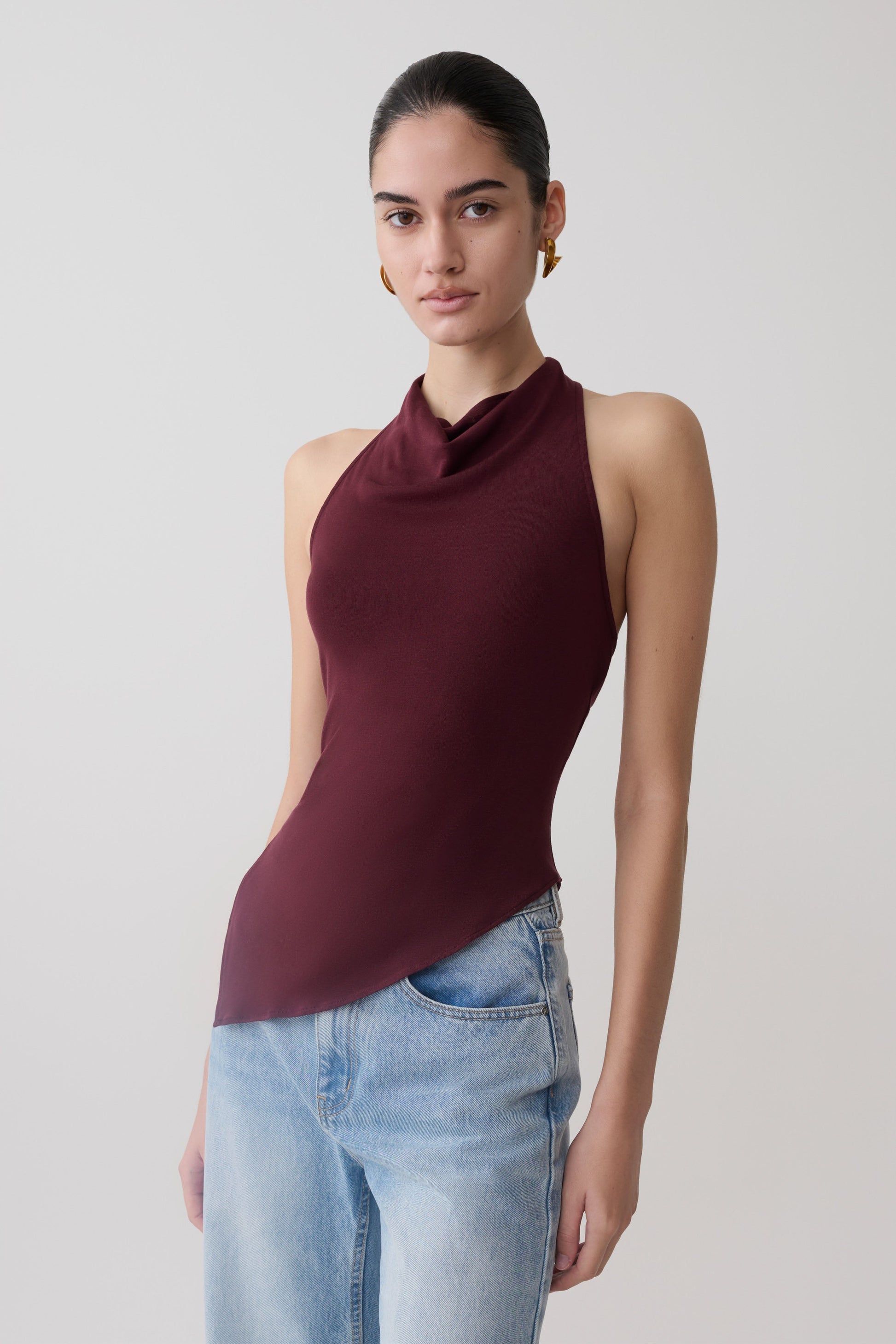 maroon halter top dress Halter Neck Chiffon Burgundy Lace Top Prom Dress