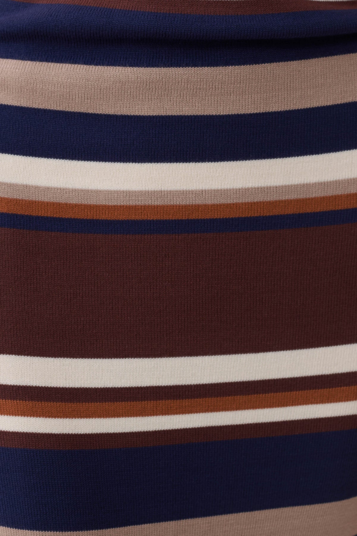 Brienne Stripe Midi Dress - Navy/Neutral