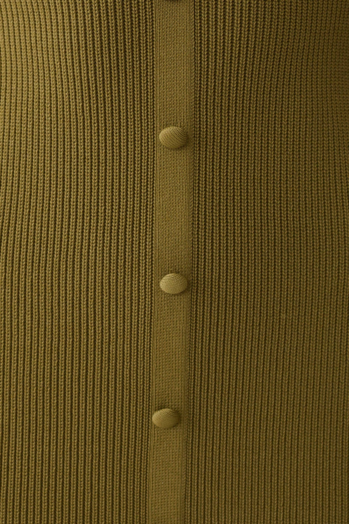 Amirose Ruffle Knit Midi Dress - Olive #6