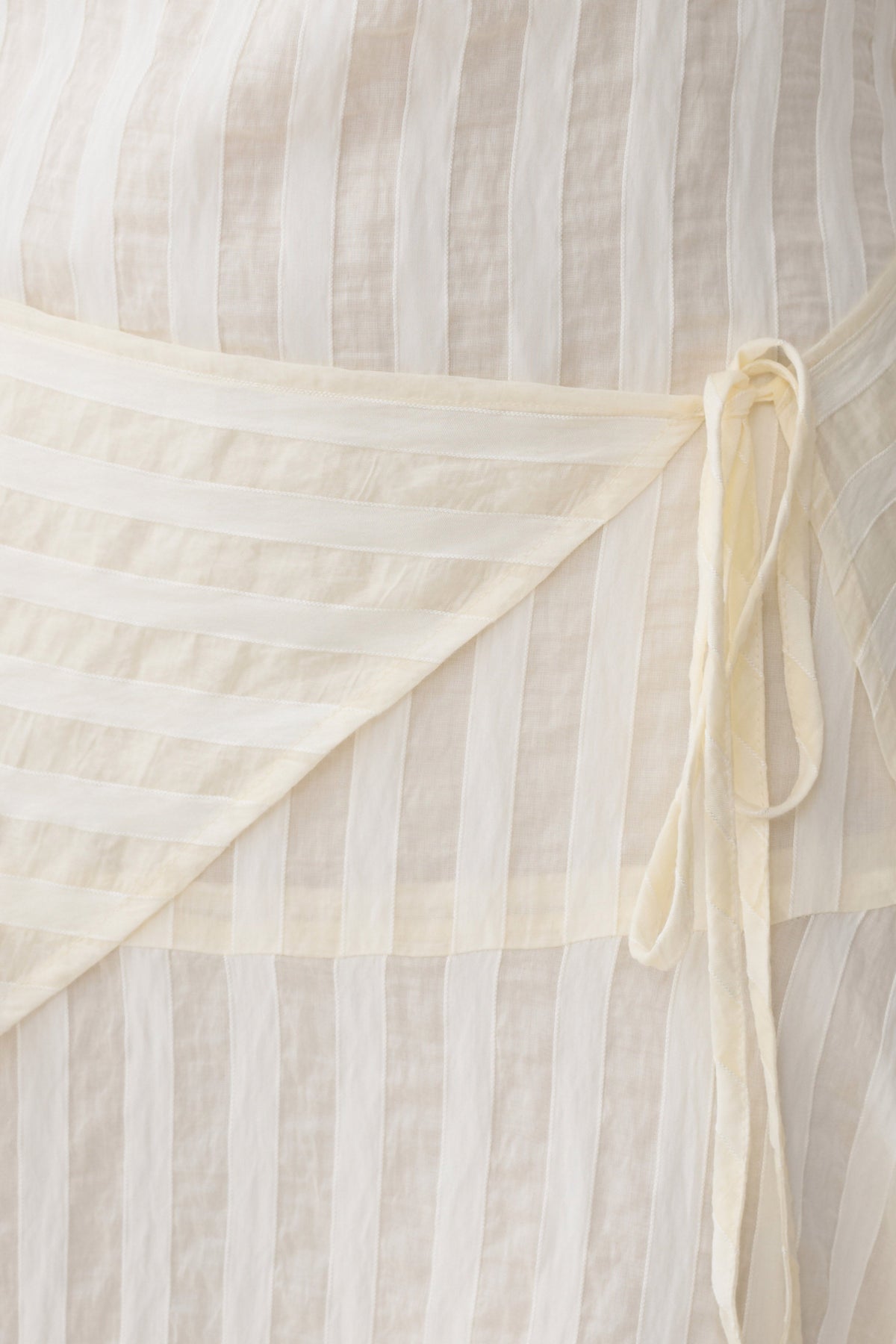 Darline Striped Halter Midi Dress - Ivory #5