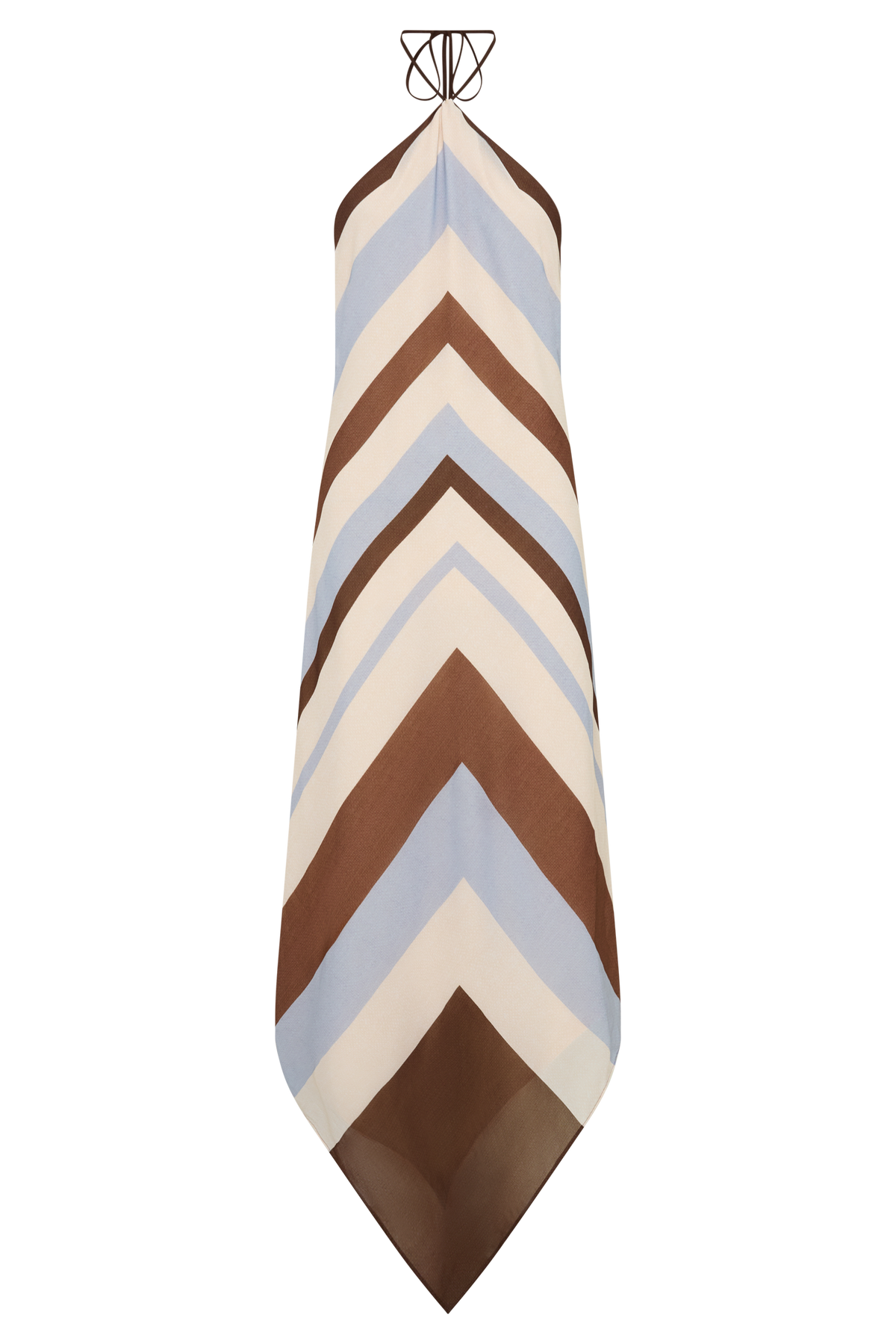 Hope Halter Midi Dress - Blue Stripe #9
