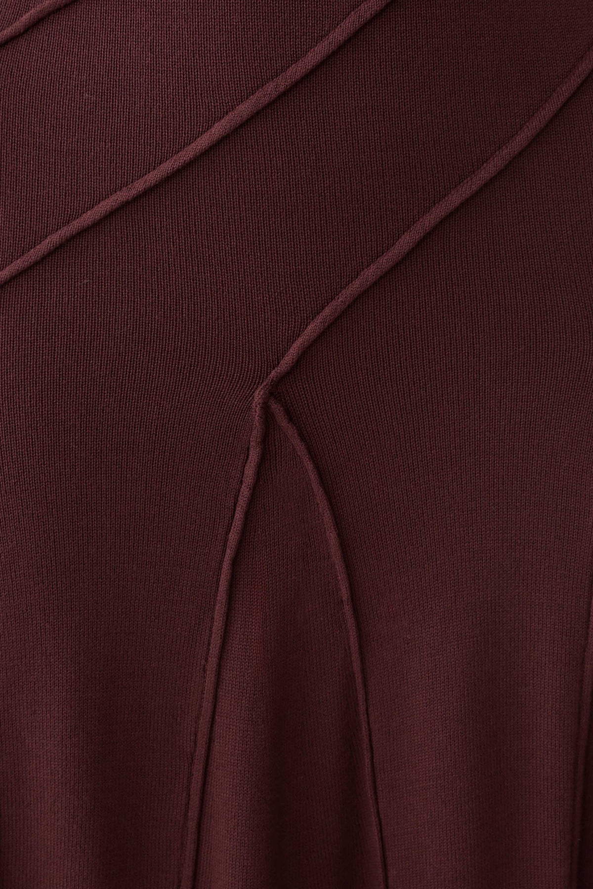Lani Asymmetrical Knit Midi Dress - Chocolate