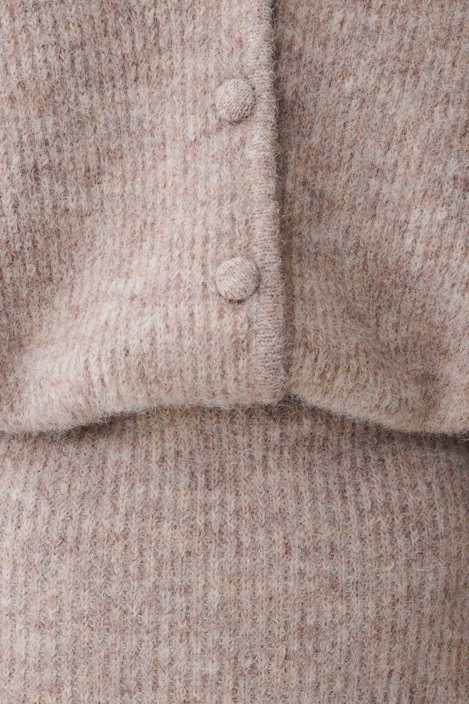 Simoney Long Sleeve Midi Knit Dress - Oat Marle #5