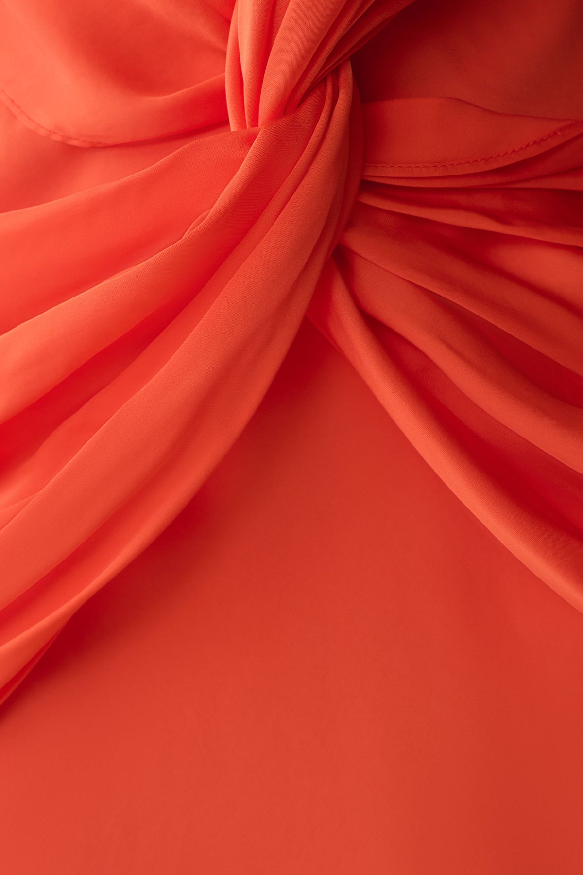 Fantina V Neck Satin Maxi Dress - Blood Orange #6