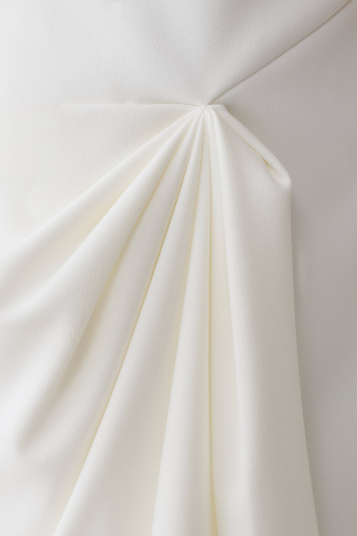 Jessica Crepe Draped Mini Dress - White