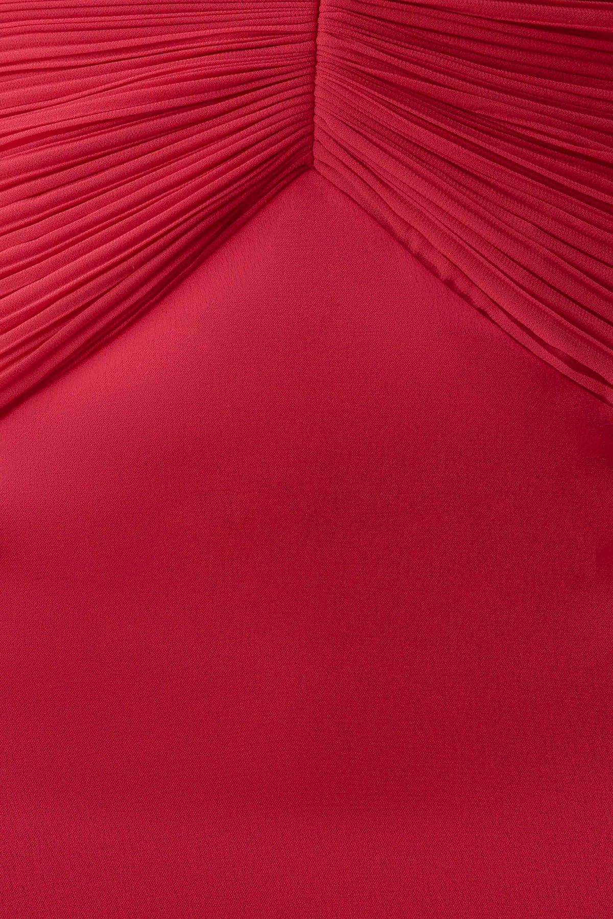 Aiyana Pleated Strapless Maxi Dress - Pomegranate #5