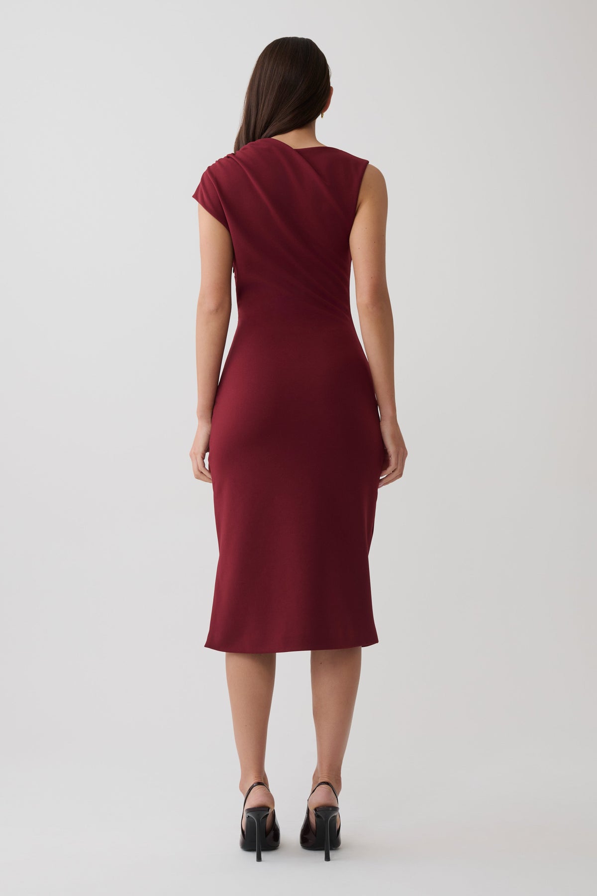 Gloom Midi Dress - Wine