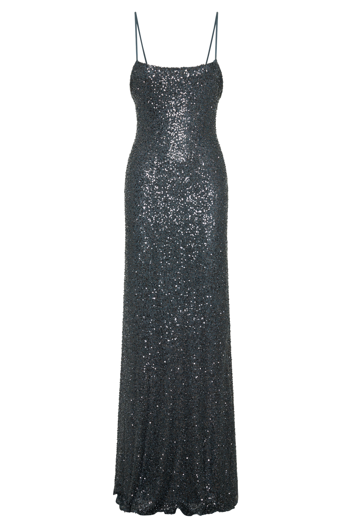 Alyah Beaded Sheer Maxi Dress - Charcoal #8