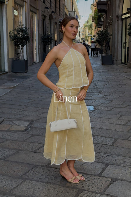Linen Outfits and Dresses