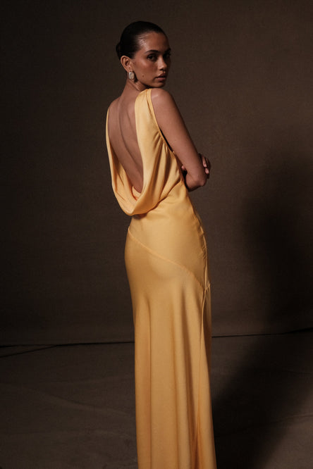 Hollie Structured Corset Mini Dress - Gold