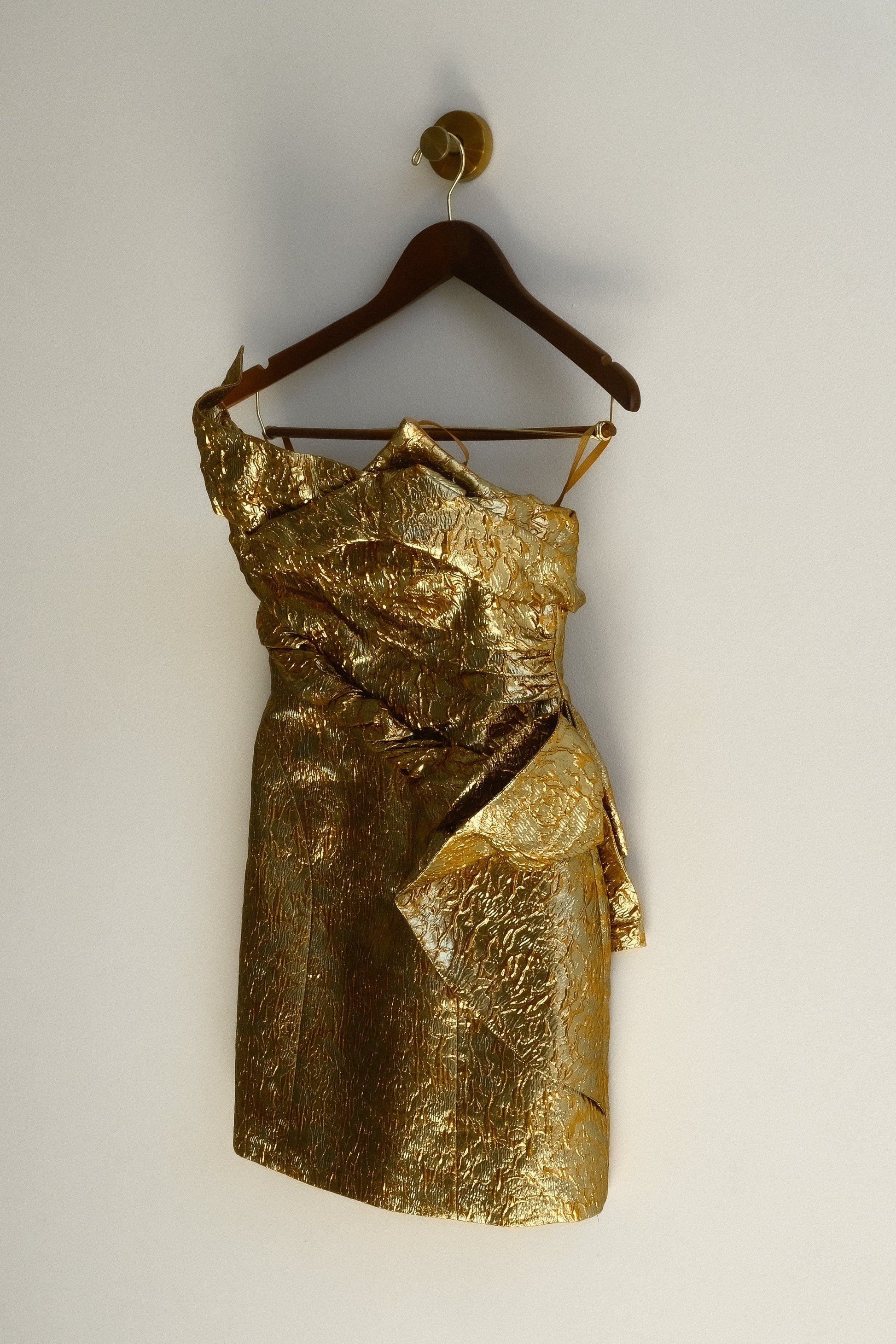 Sadie Structured Mini Dress - Gold #10