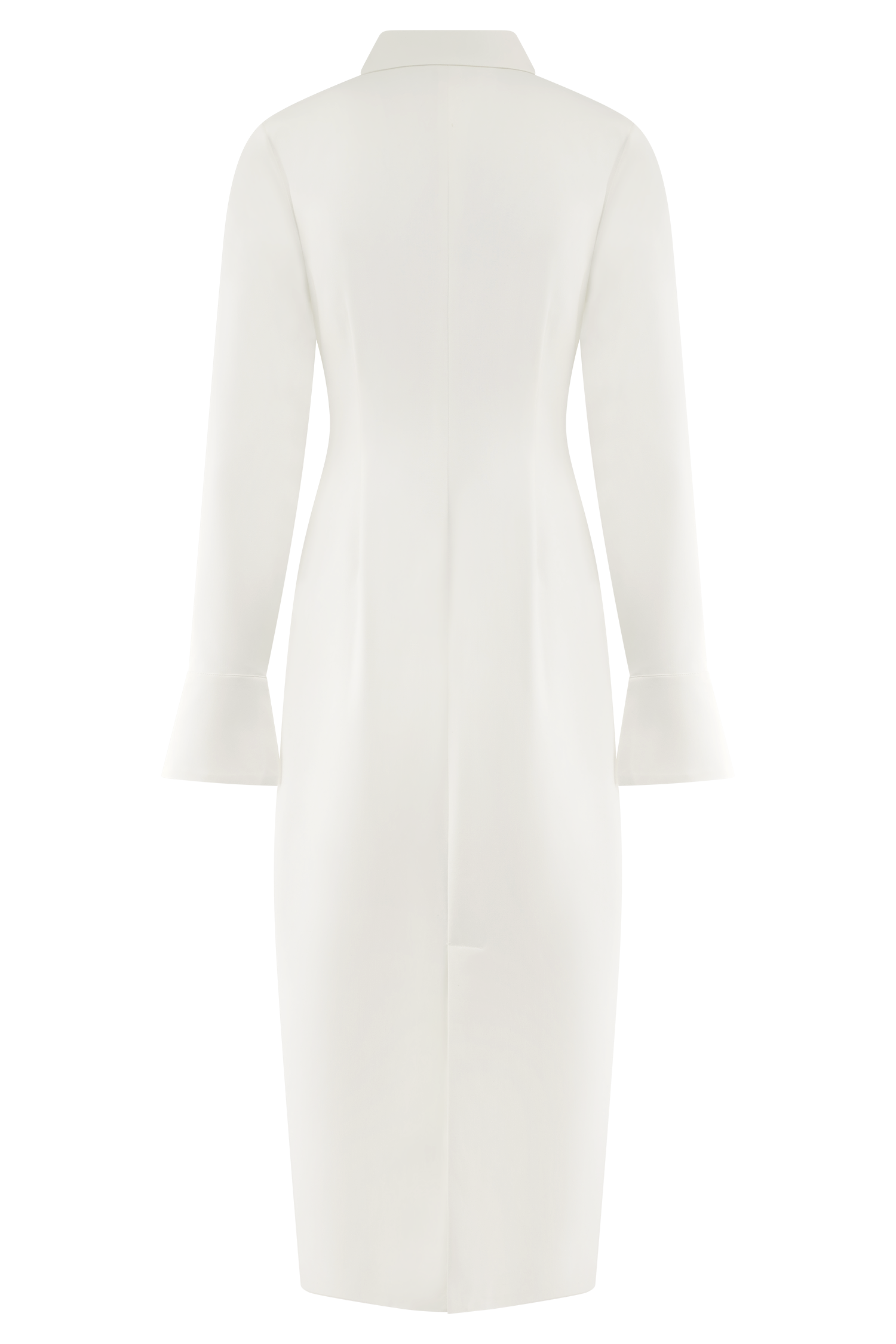 Dorian Fitted Shirt Midi Dress / White | Meshki | XXS Dorian Fitted Shirt Midi Dress / White | Meshki | XXS