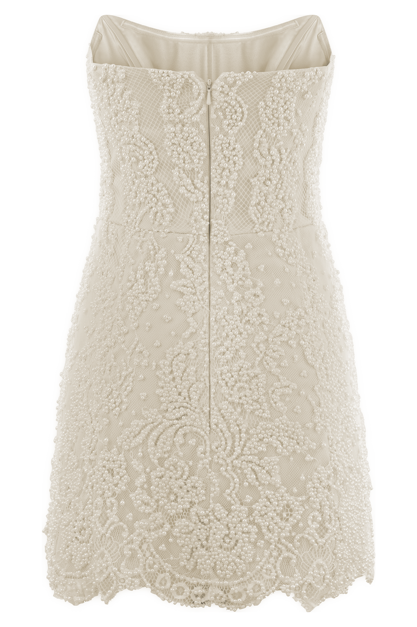 hanii y beaded lace detail dress Honey Beaded Lace Mini Dress XL