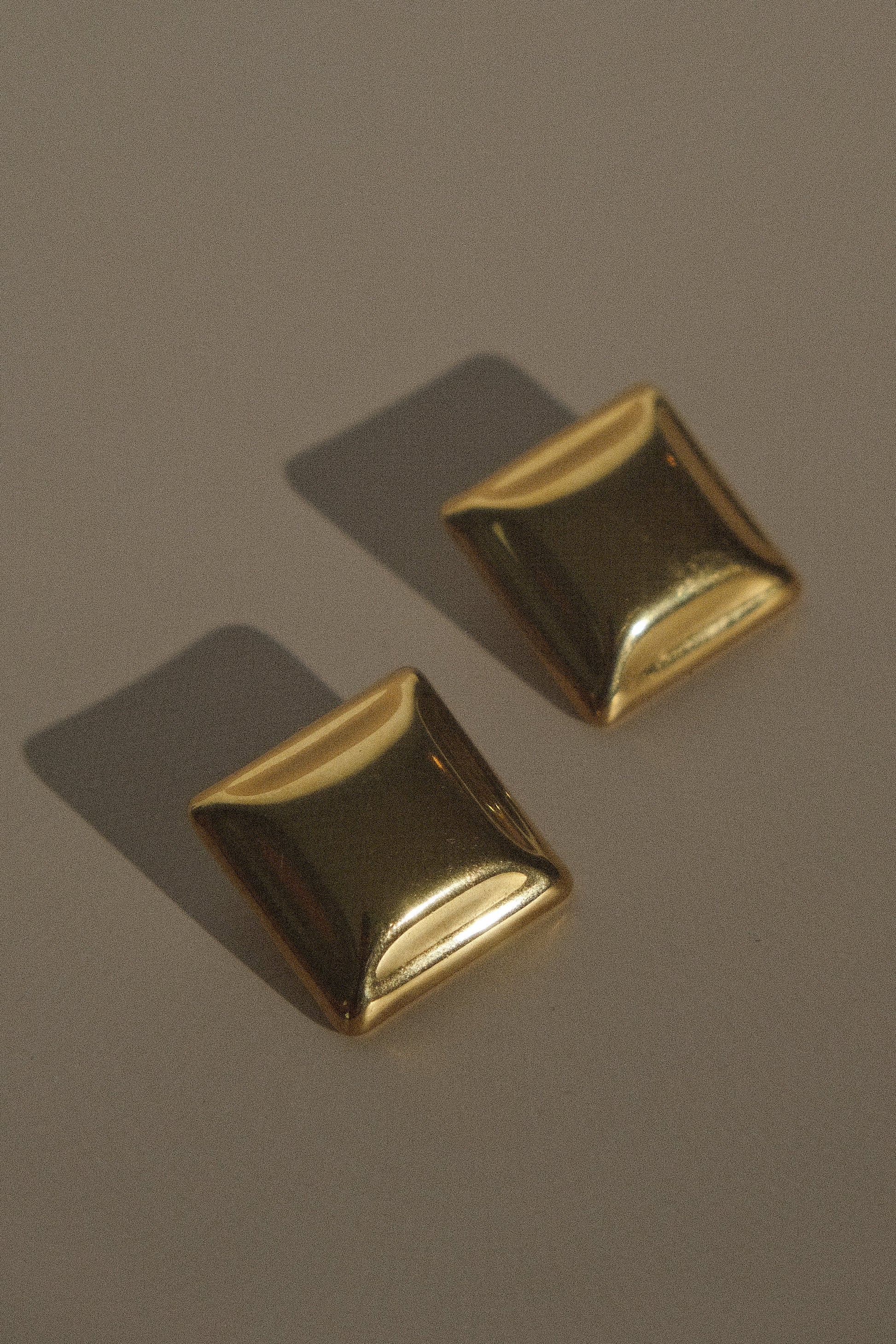 Wilma Square Earrings - Gold #2