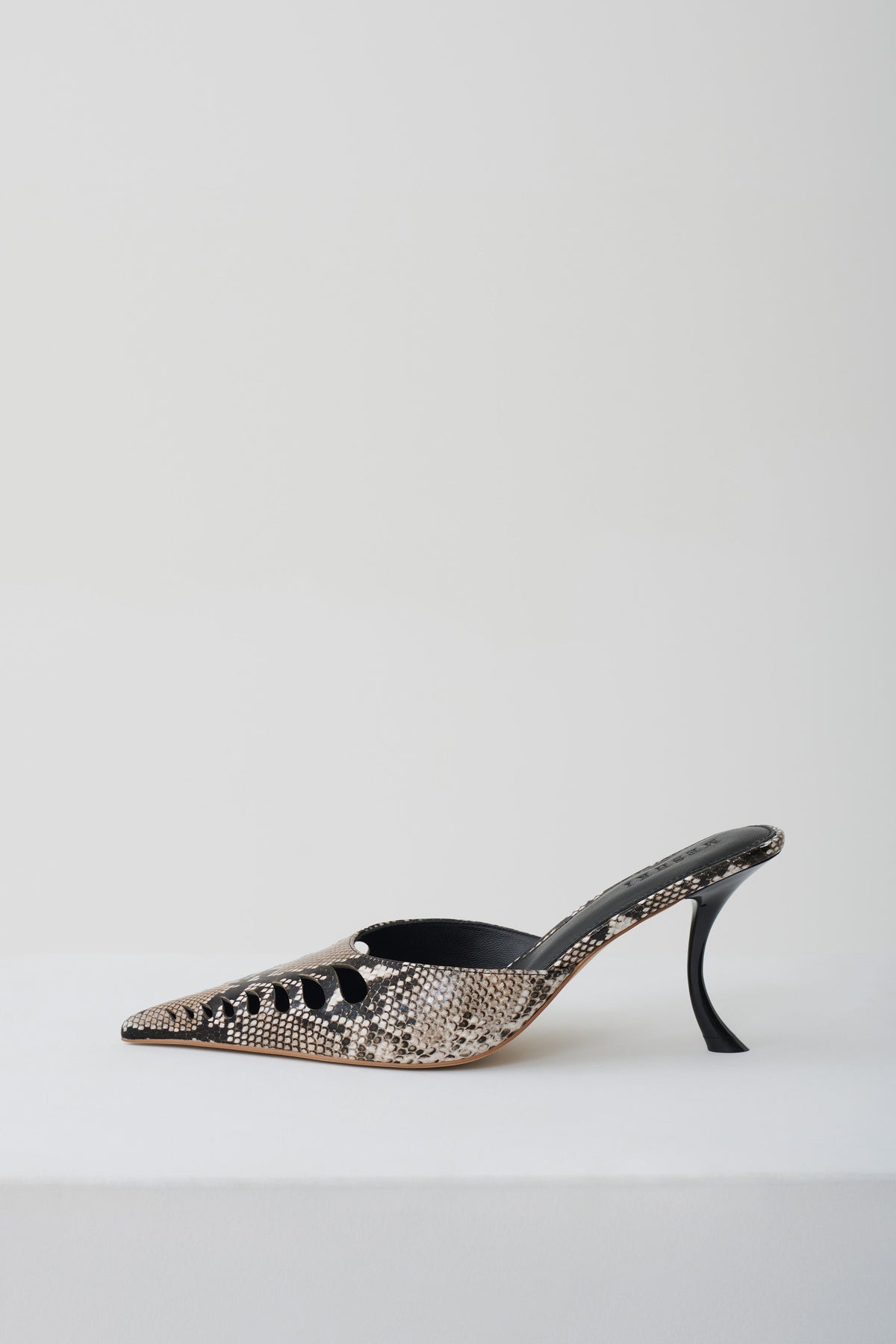 Maddi Pointed Heel - Neutral Snake Print #4