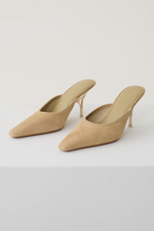 Jules Pointed Toe Mule - Neutral
