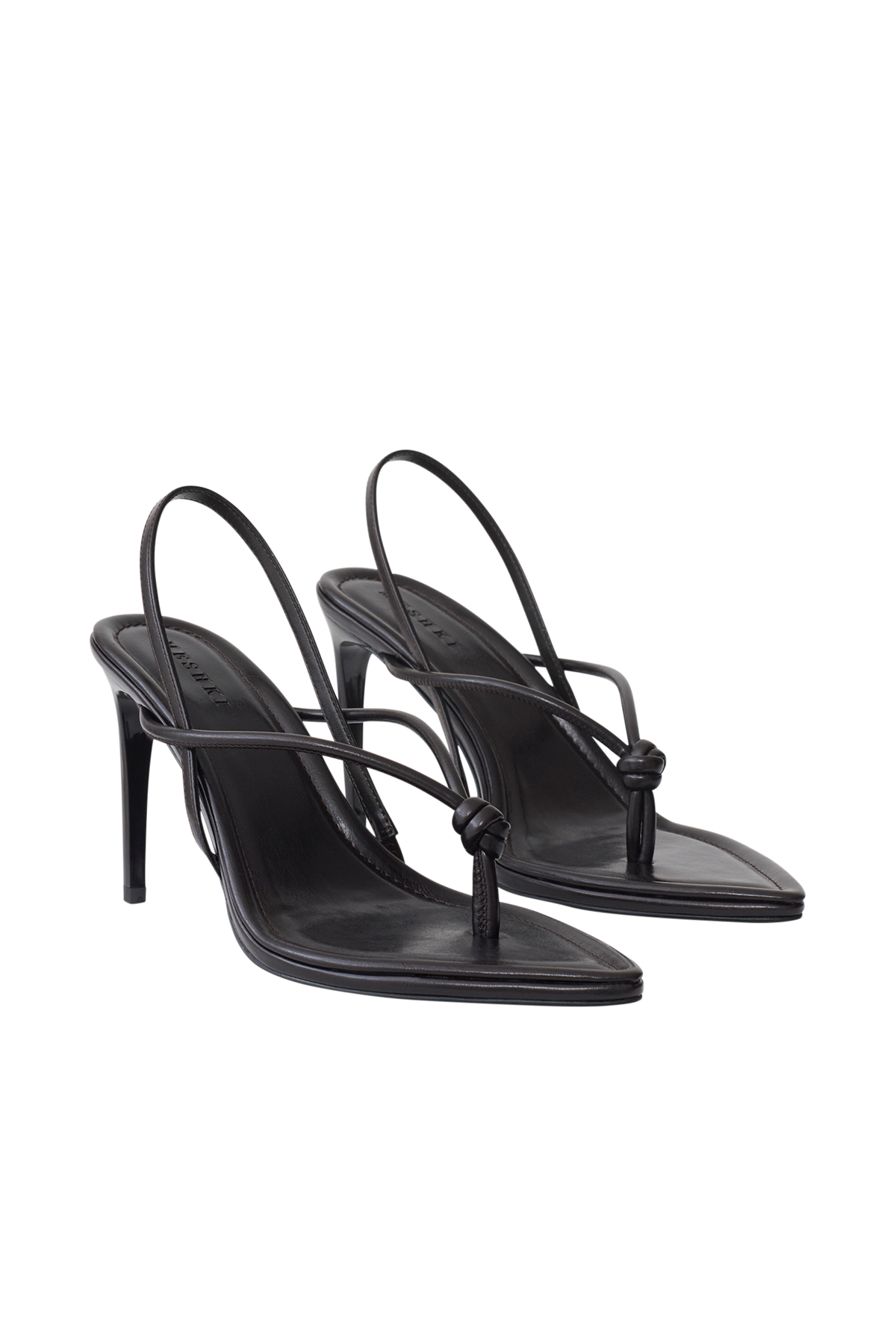 Nikkie Knot Sling Back Heel - Chocolate #6
