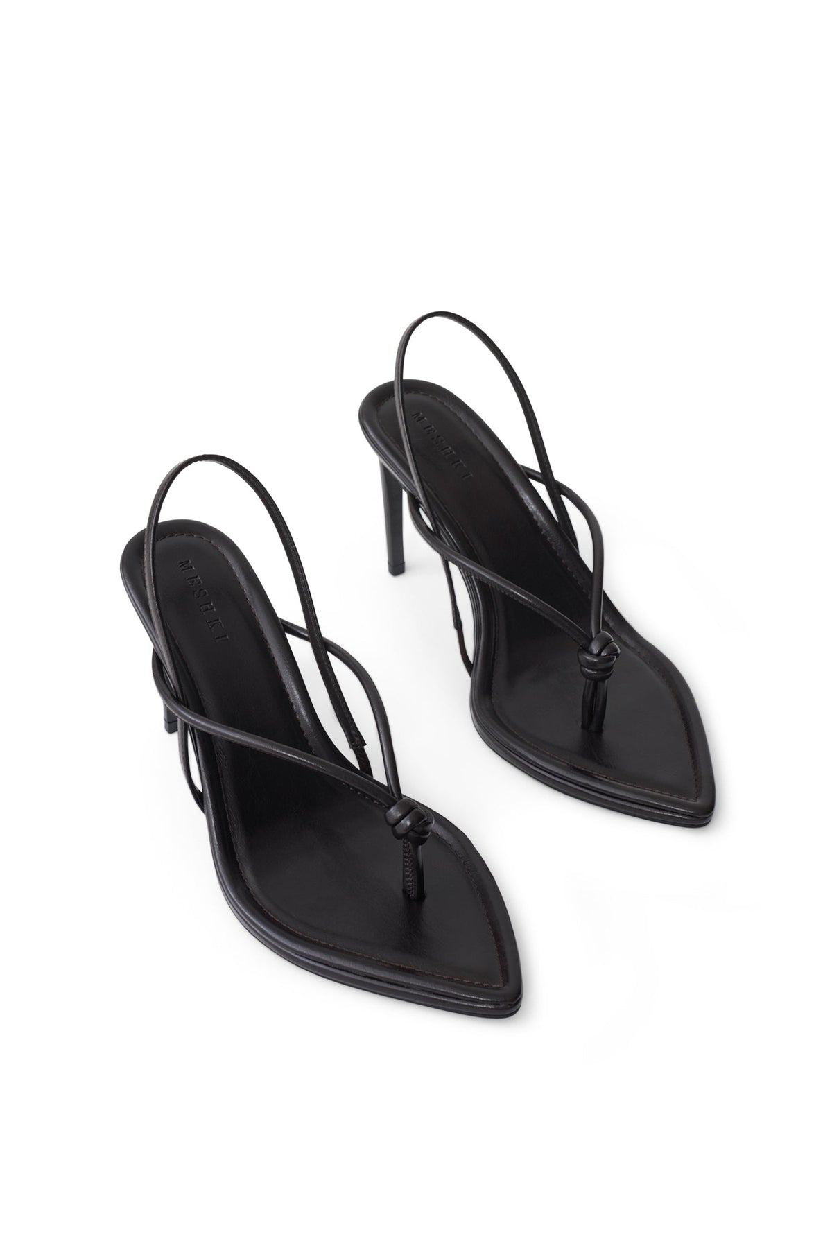 Nikkie Knot Sling Back Heel - Chocolate