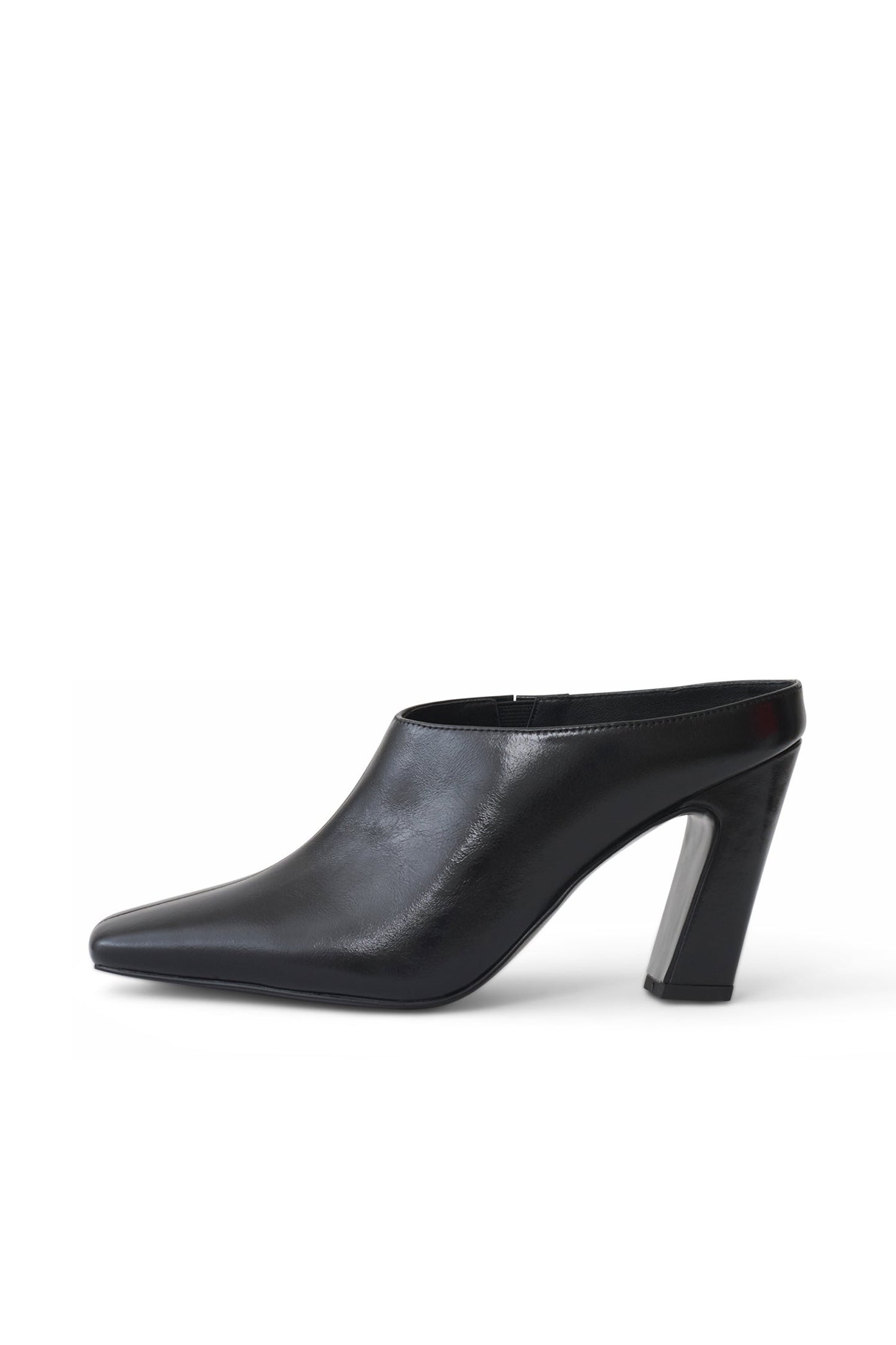 Conne Pointed Mule Wedge - Black
