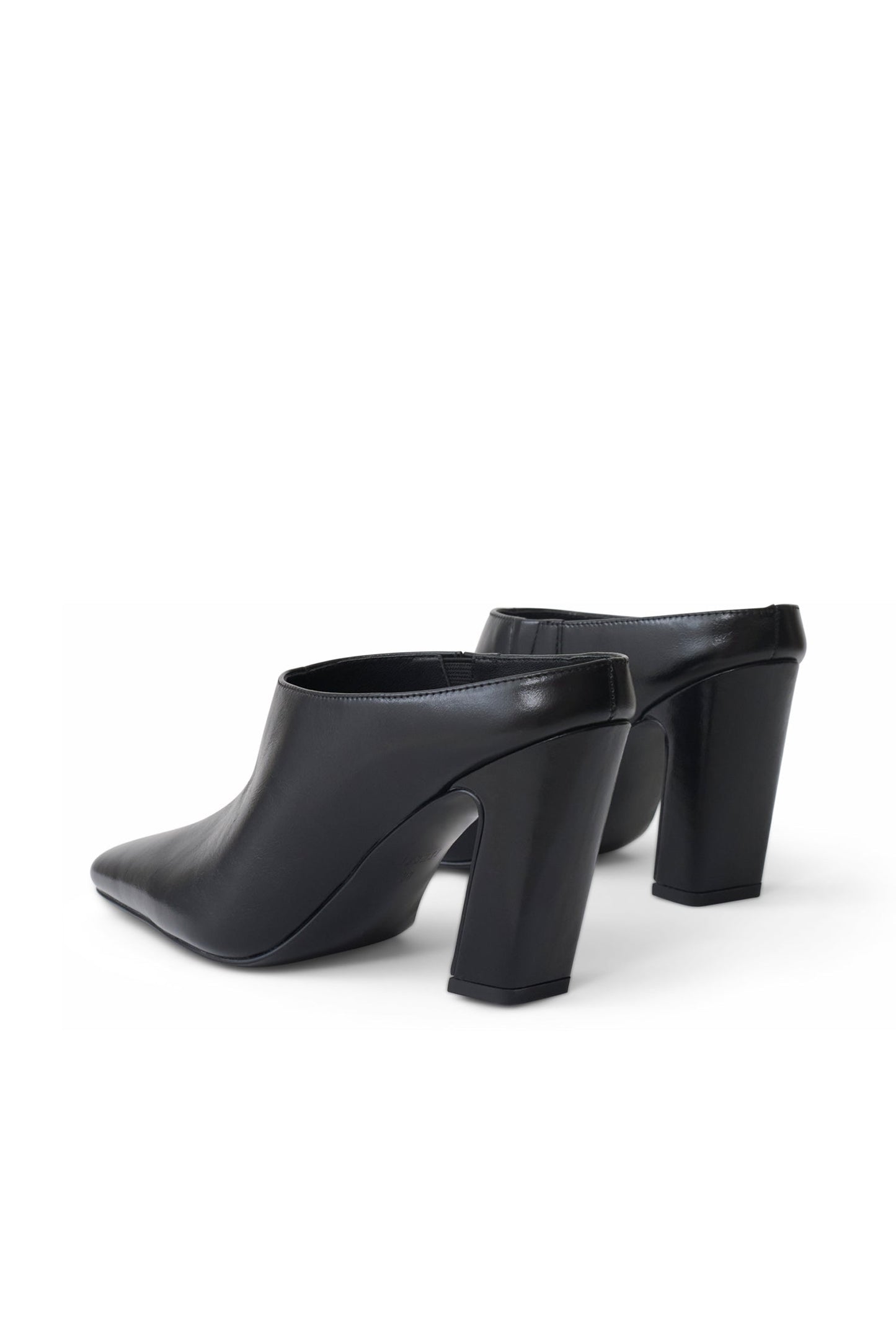 Conne Pointed Mule Wedge - Black