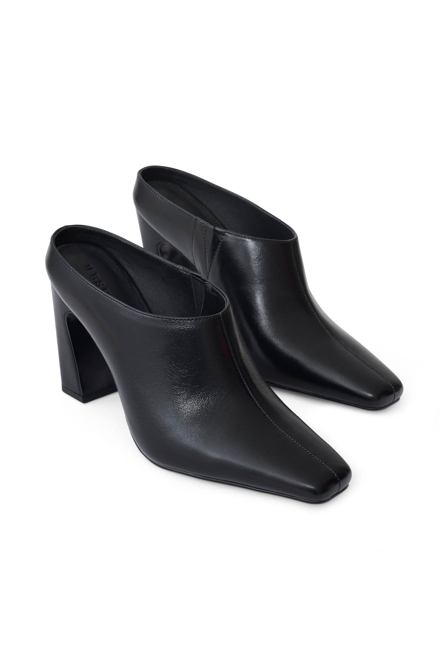 Conne Pointed Mule Wedge - Black