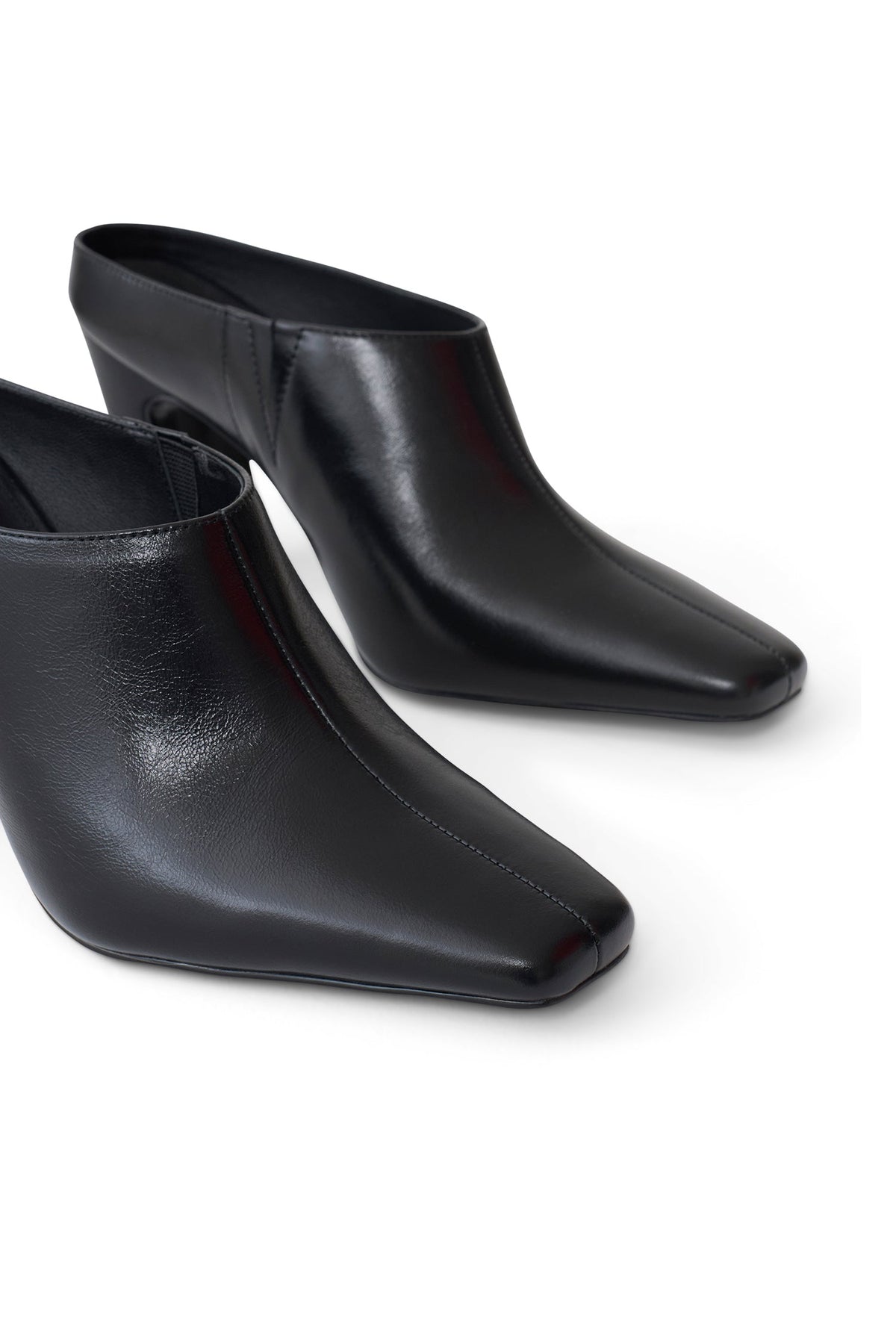 Conne Pointed Mule Wedge - Black #5