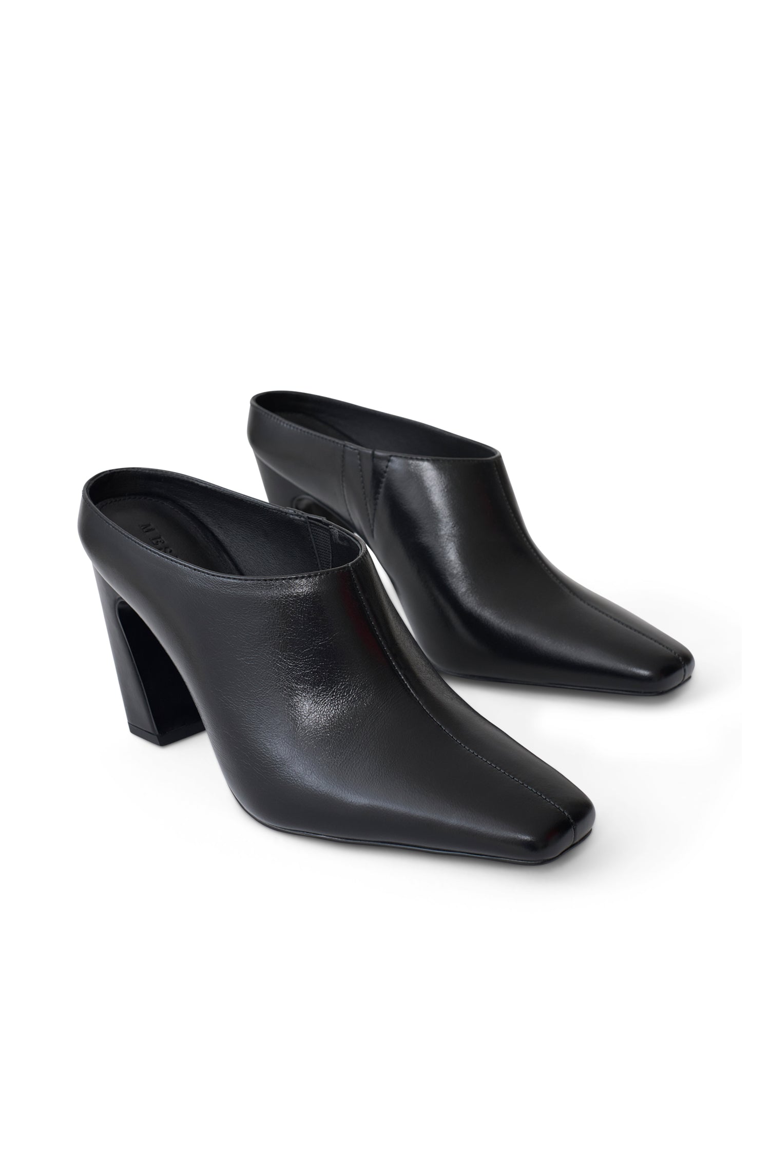 Conne Pointed Mule Wedge - Black #4