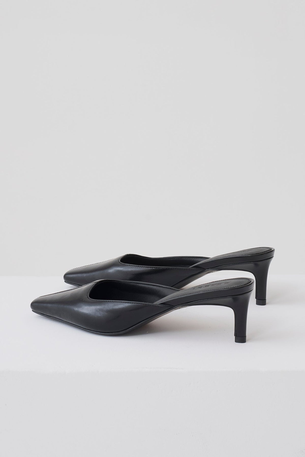 Stevie Pointed Square Toe Mule - Black #3