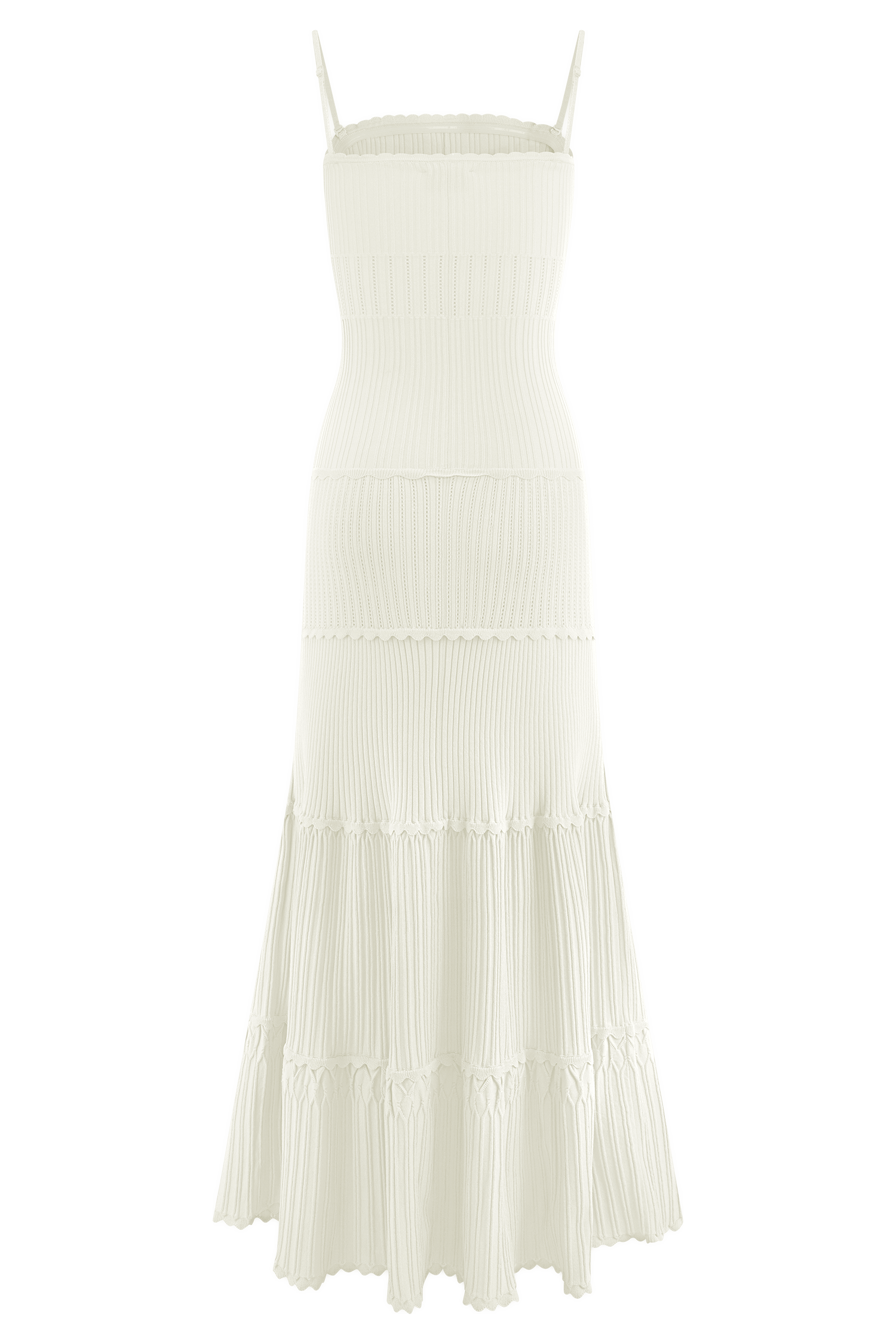 Finley Pointelle Knit Maxi Dress / Ivory | MESHKI