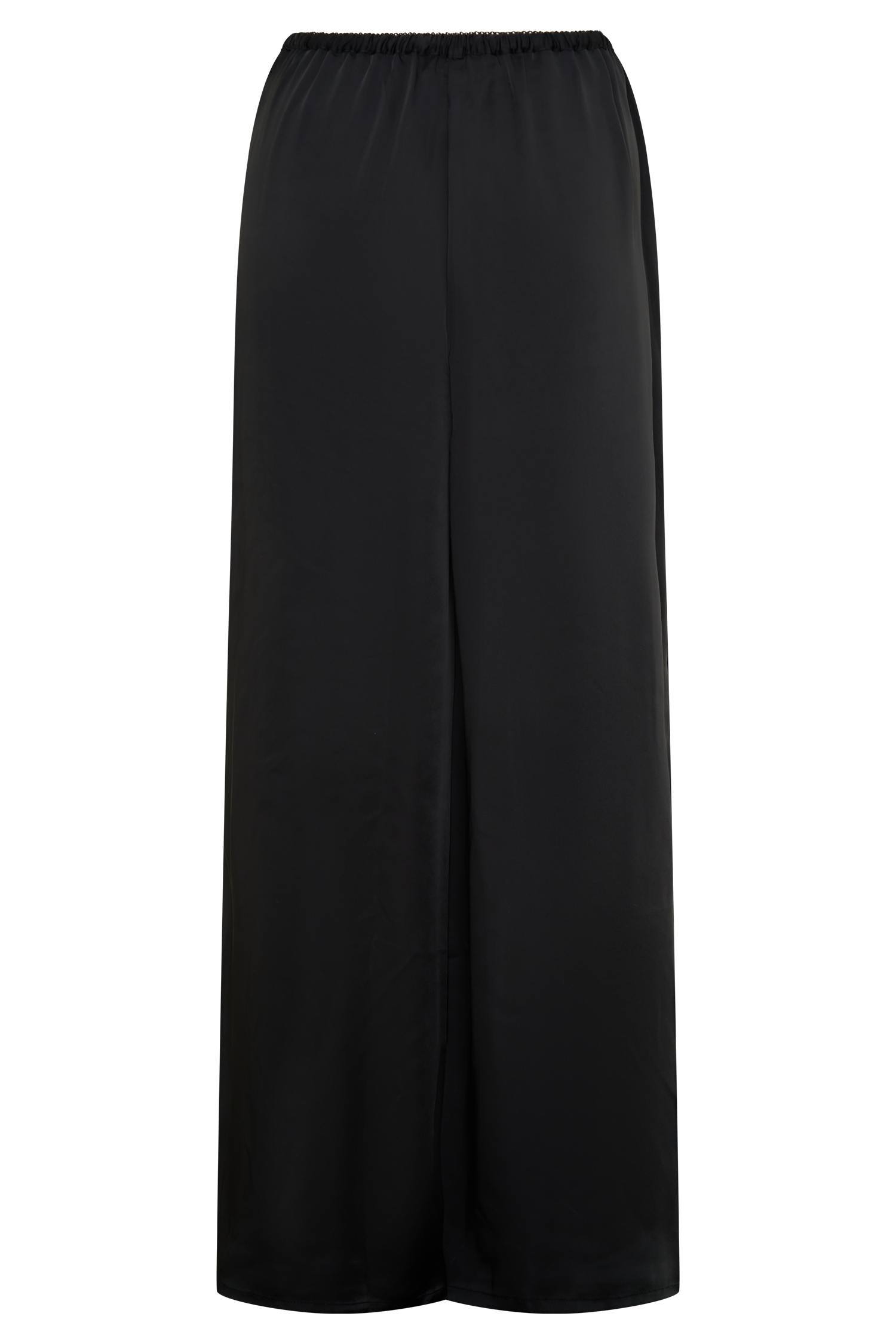 Alysa Satin Straight Pants - Black #8
