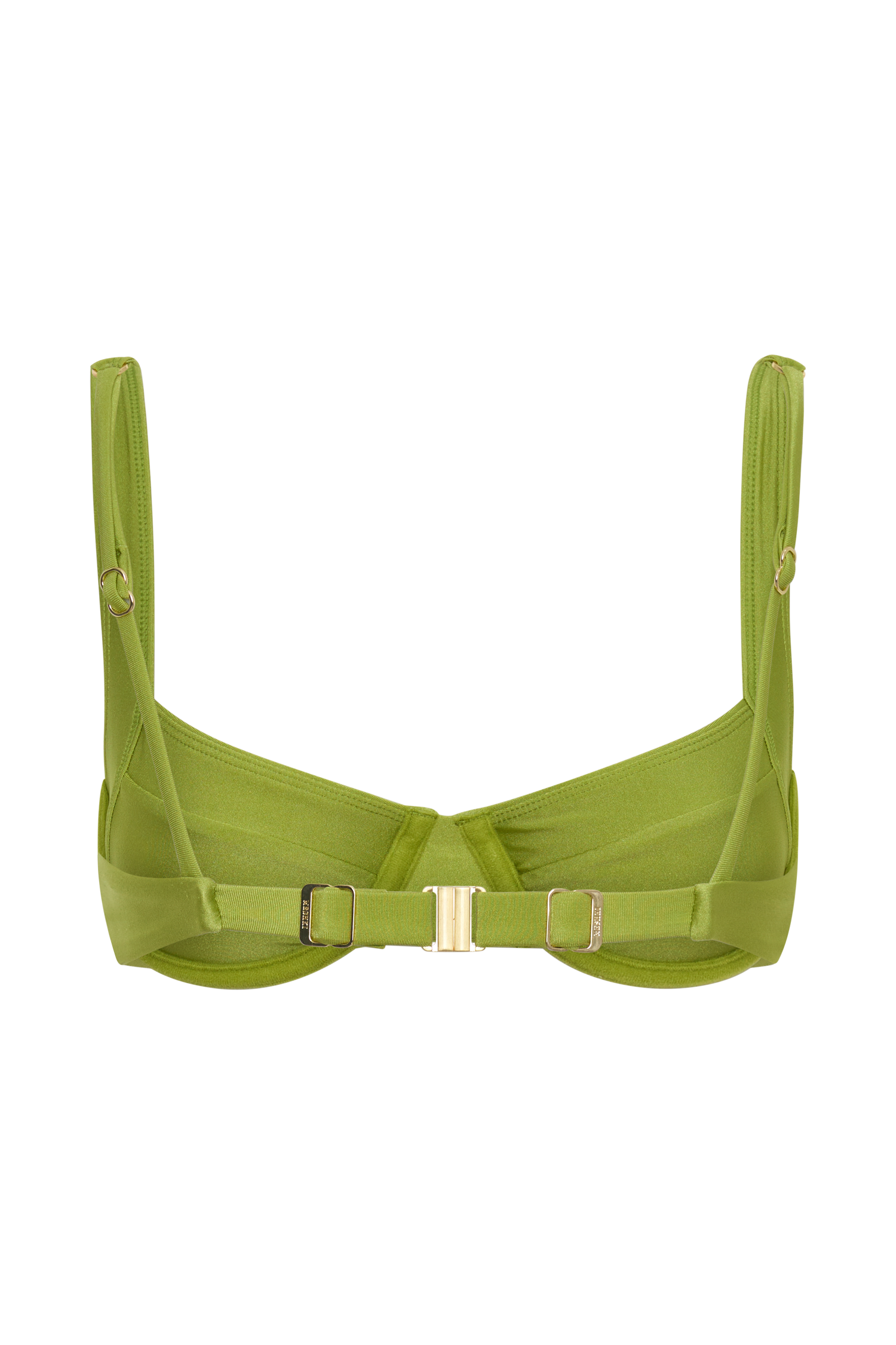 Abra Underwire Apex Bikini Top - Green #12