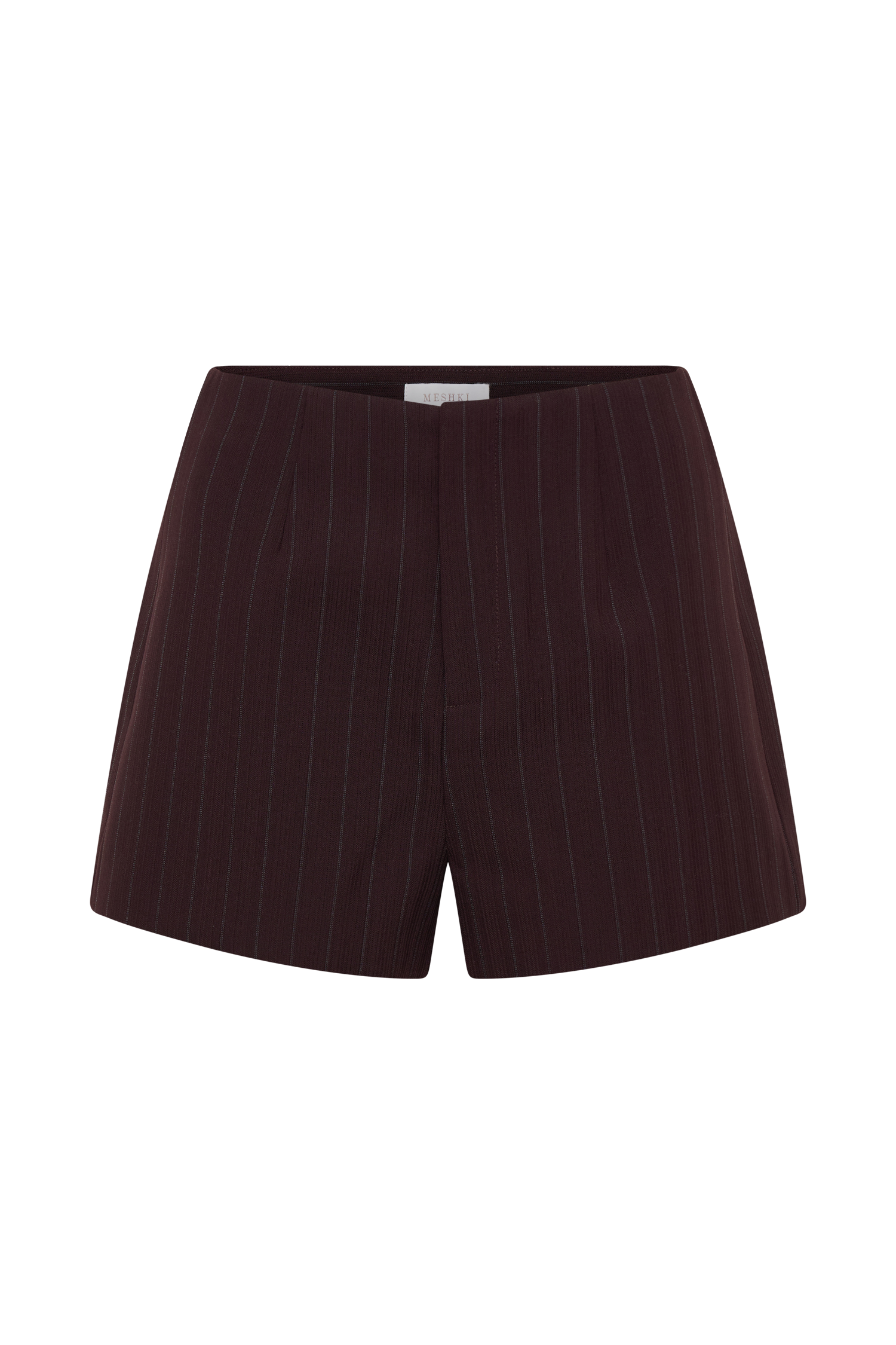 Agatha Suiting Shorts - Plum Pinstripe #11