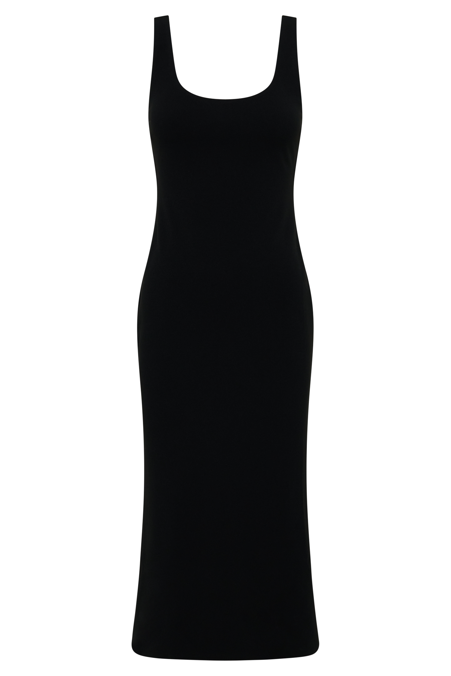 compact stretch crepe midi dress Karen Millen Compact Stretch Tab Detail Full Skirted Midi Dress in Green