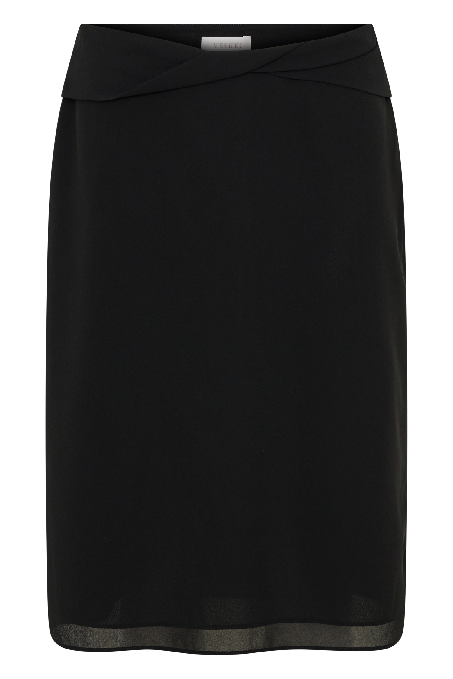 Amelia Chiffon Midi Skirt - Black #8