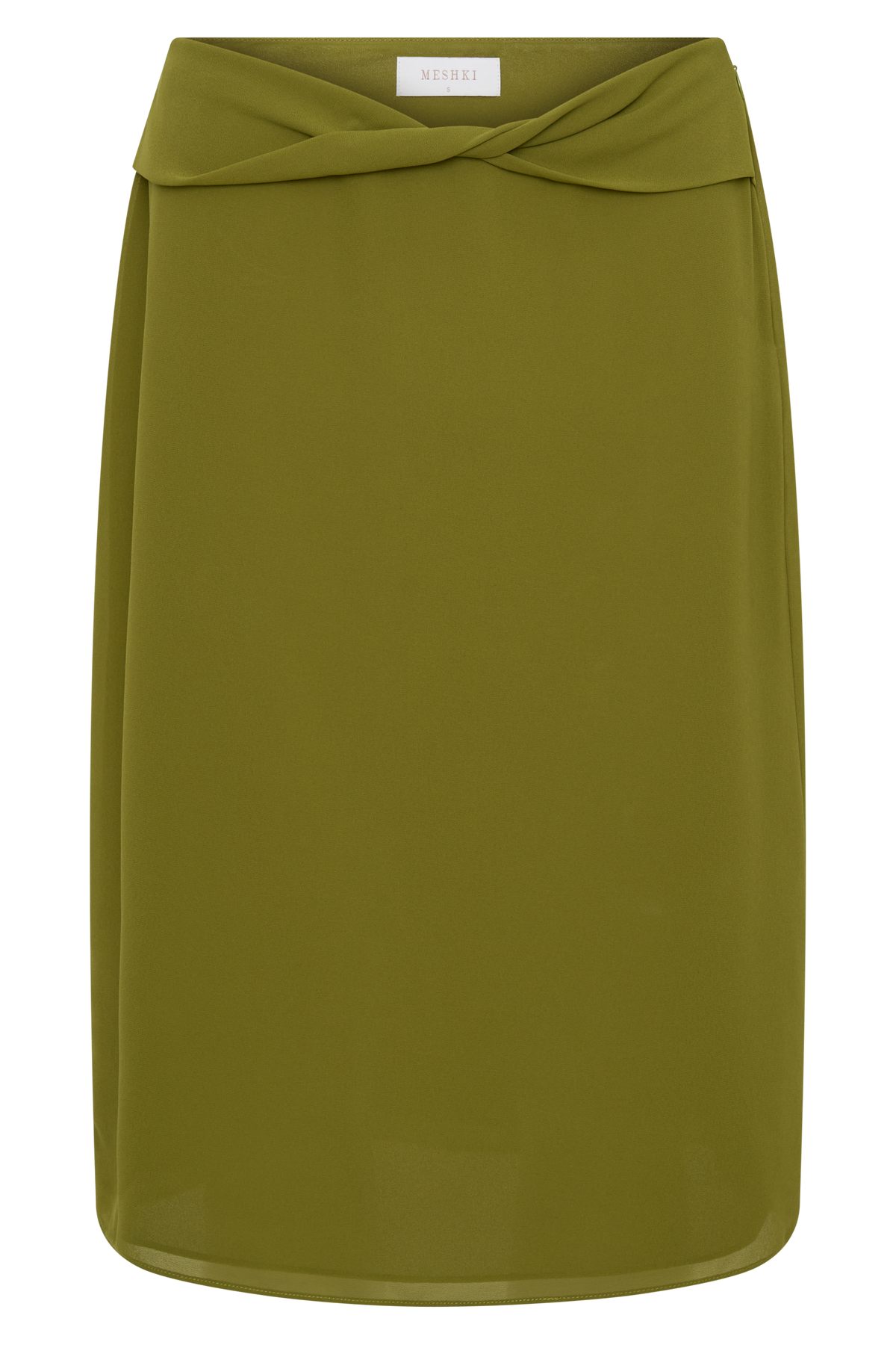 Amelia Chiffon Midi Skirt - Green