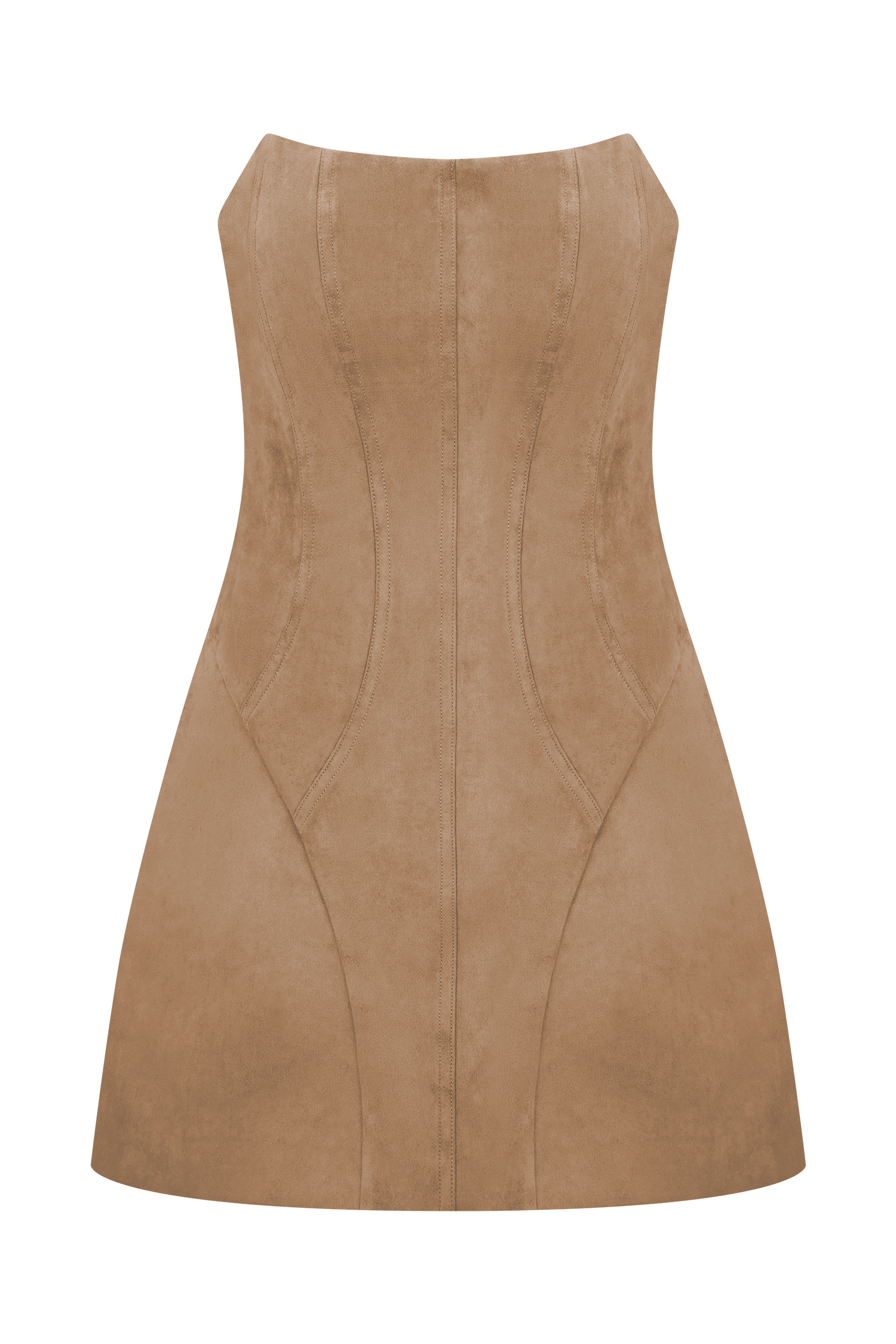 Andy Faux Suede Mini Dress - Camel | MESHKI US Andy Faux Suede Mini Dress - Camel | MESHKI US