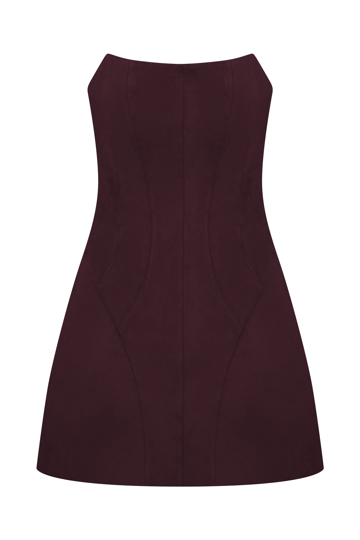 Andy Faux Suede Mini Dress - Wine | MESHKI US Andy Faux Suede Mini Dress - Wine | MESHKI US