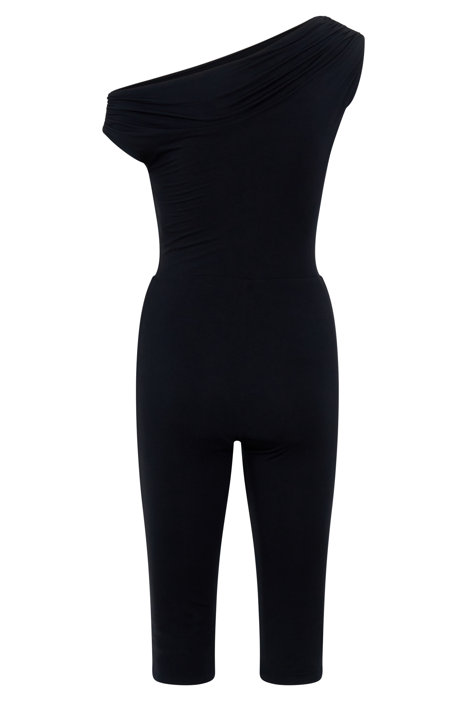 Anh One Shoulder Modal Jumpsuit - Black #7