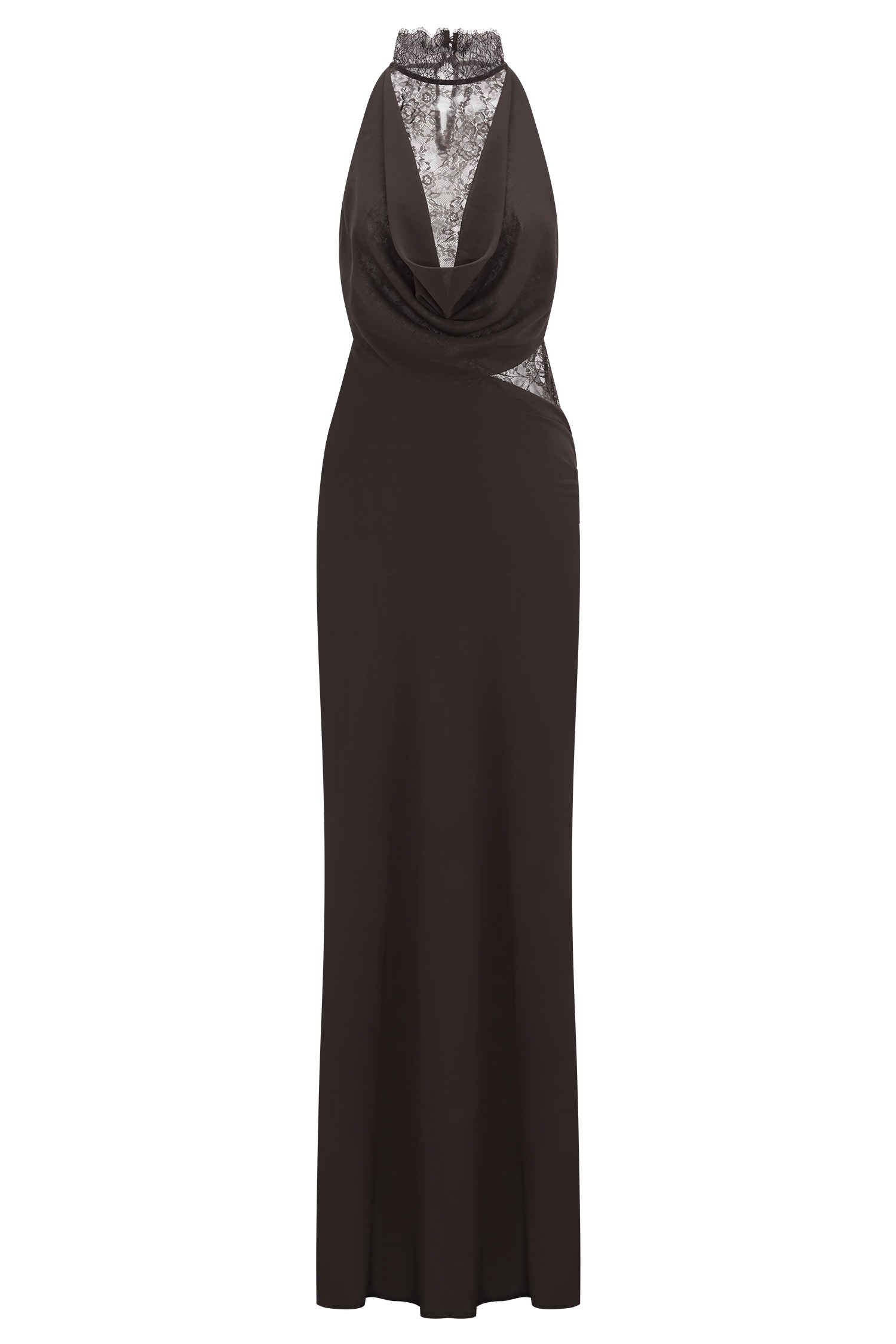 meshki brown dress Lilly Sweetheart Satin Maxi the most flattering wedding guest