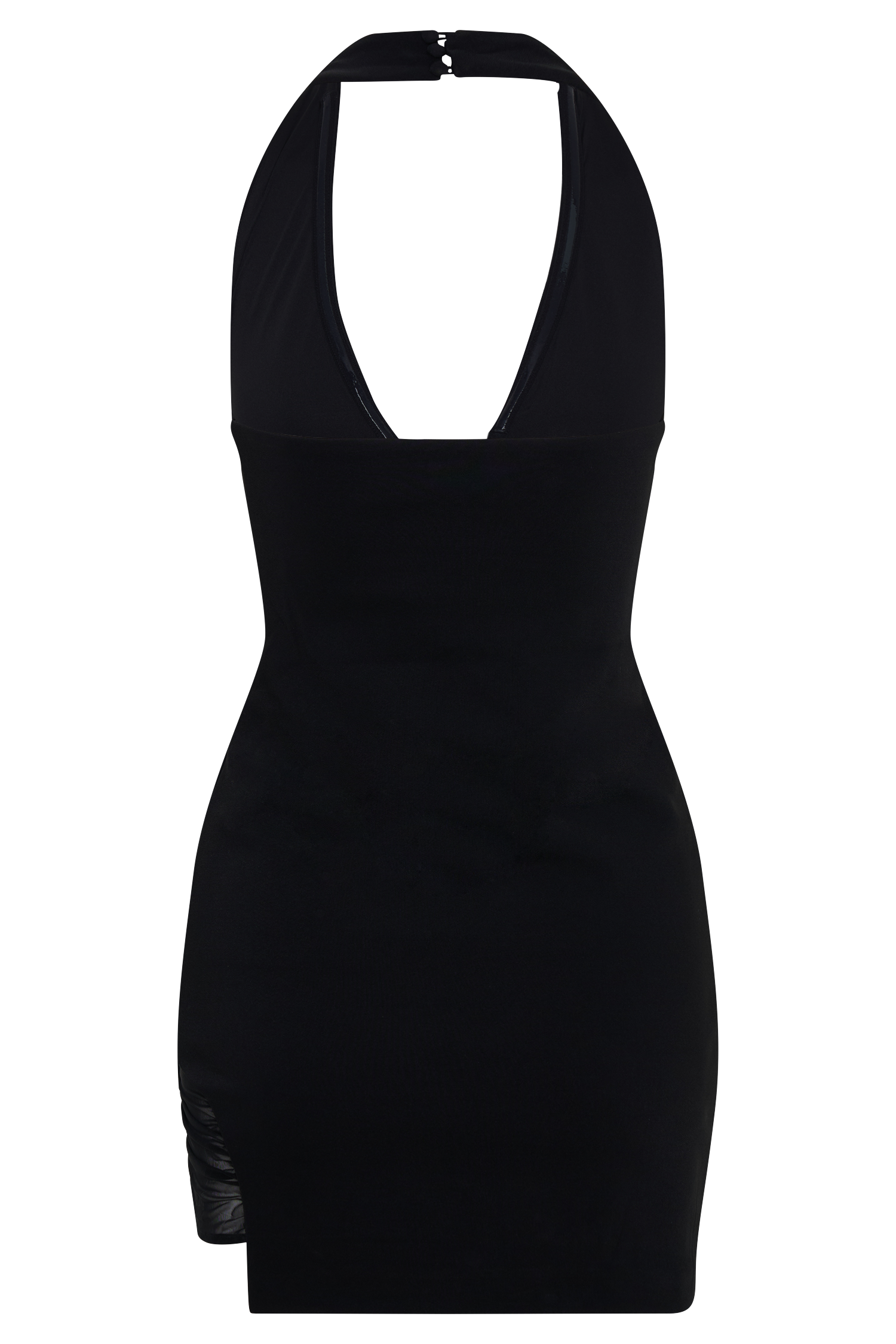 Aubree Crepe And Mesh Mini Dress - Black #8