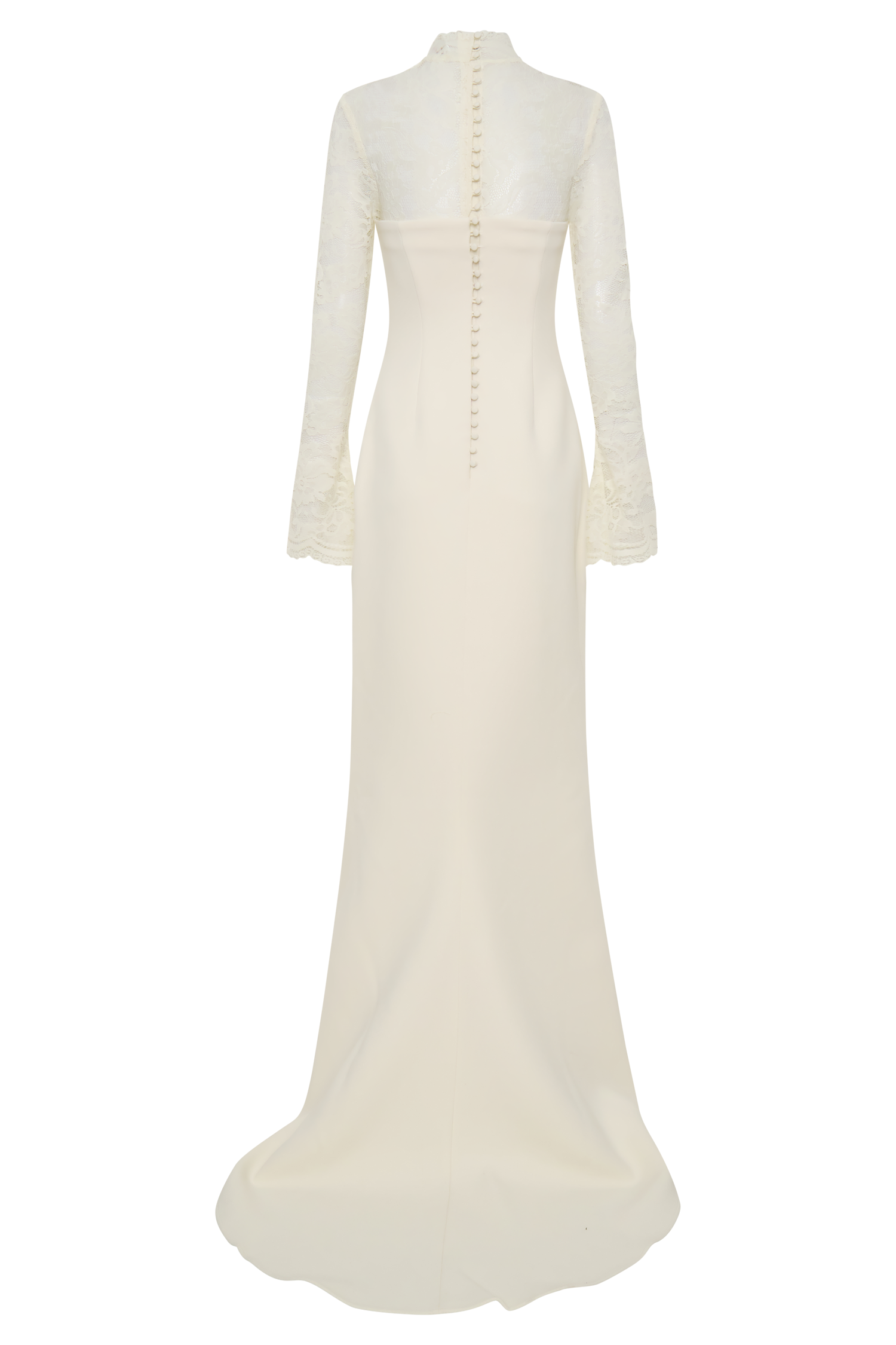 Aurelie Long Sleeve Lace Maxi Dress / Ivory | MESHKI