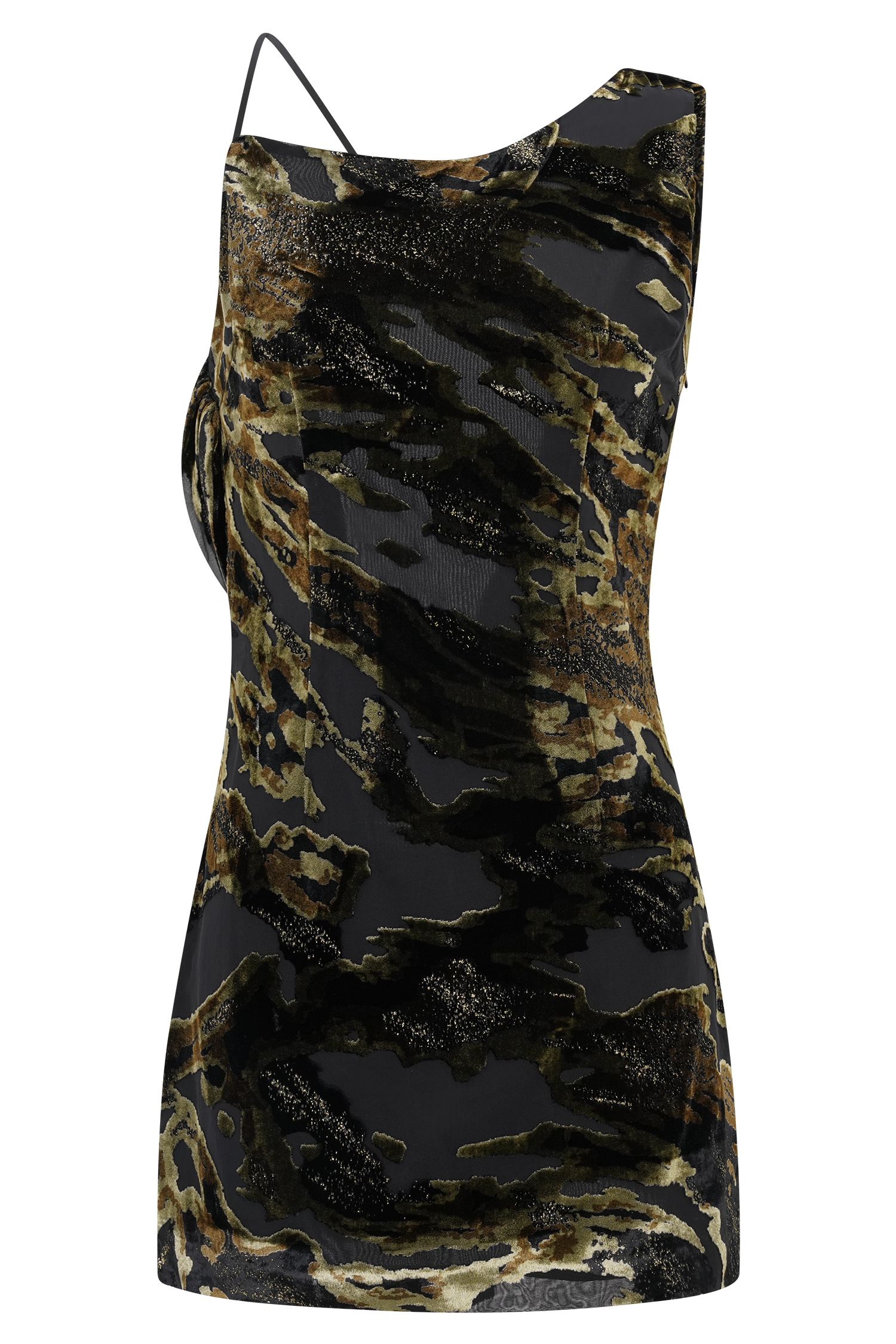 Ayana Cross Back Mini Dress - Velvet Burnout #7