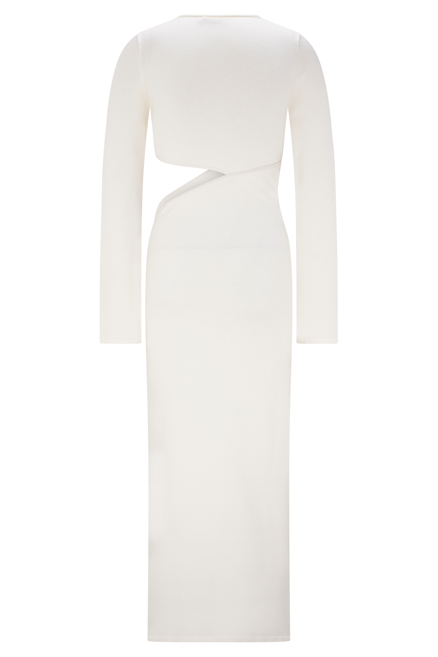 Azariah Long Sleeve Knit Midi Dress / Ivory | MESHKI | XL Azariah Long Sleeve Knit Midi Dress / Ivory | MESHKI | XL