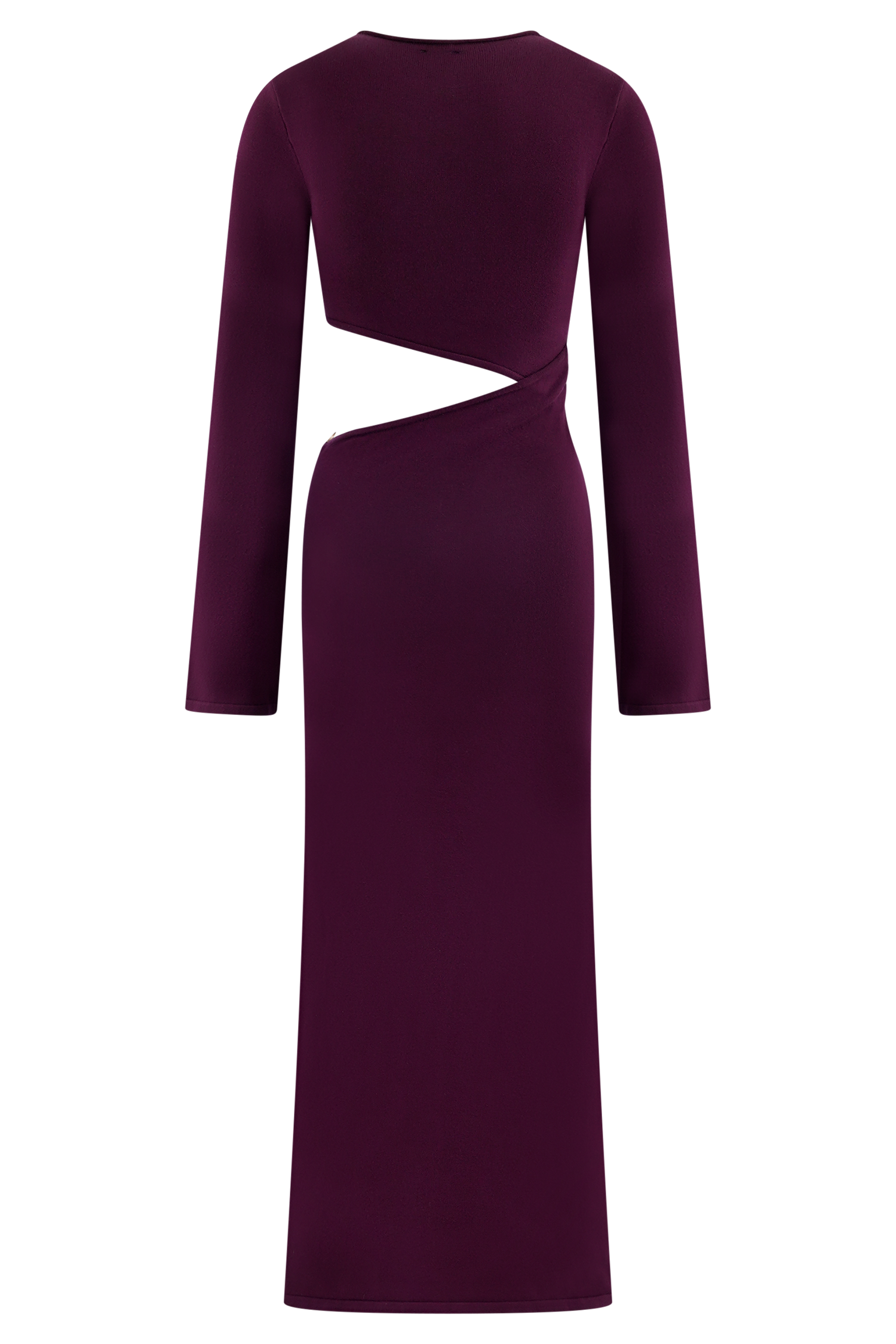 Azariah Long Sleeve Knit Midi Dress / Plum | MESHKI | 3XL Azariah Long Sleeve Knit Midi Dress / Plum | MESHKI | 3XL