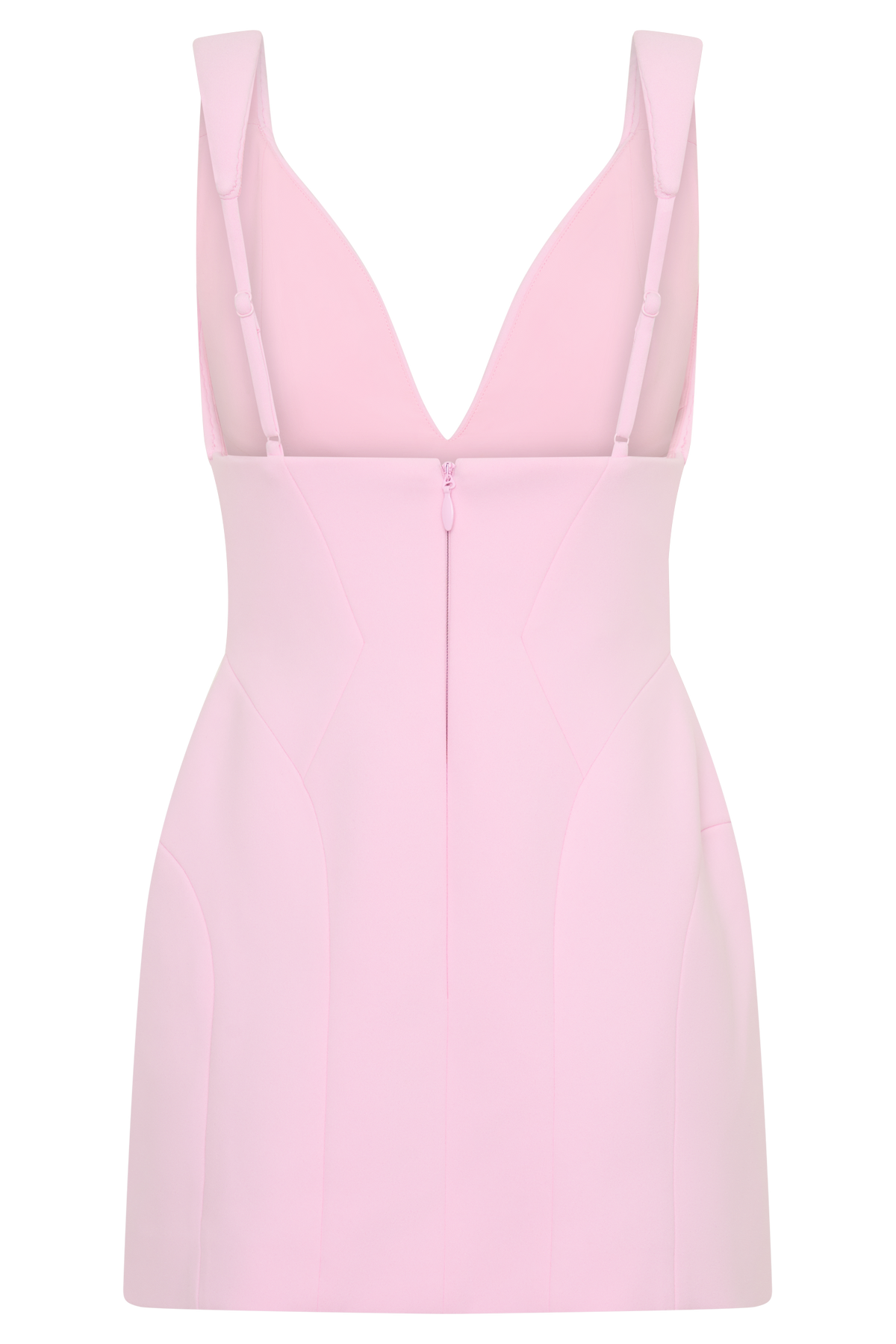 Blanche Crepe Mini Dress - Pink