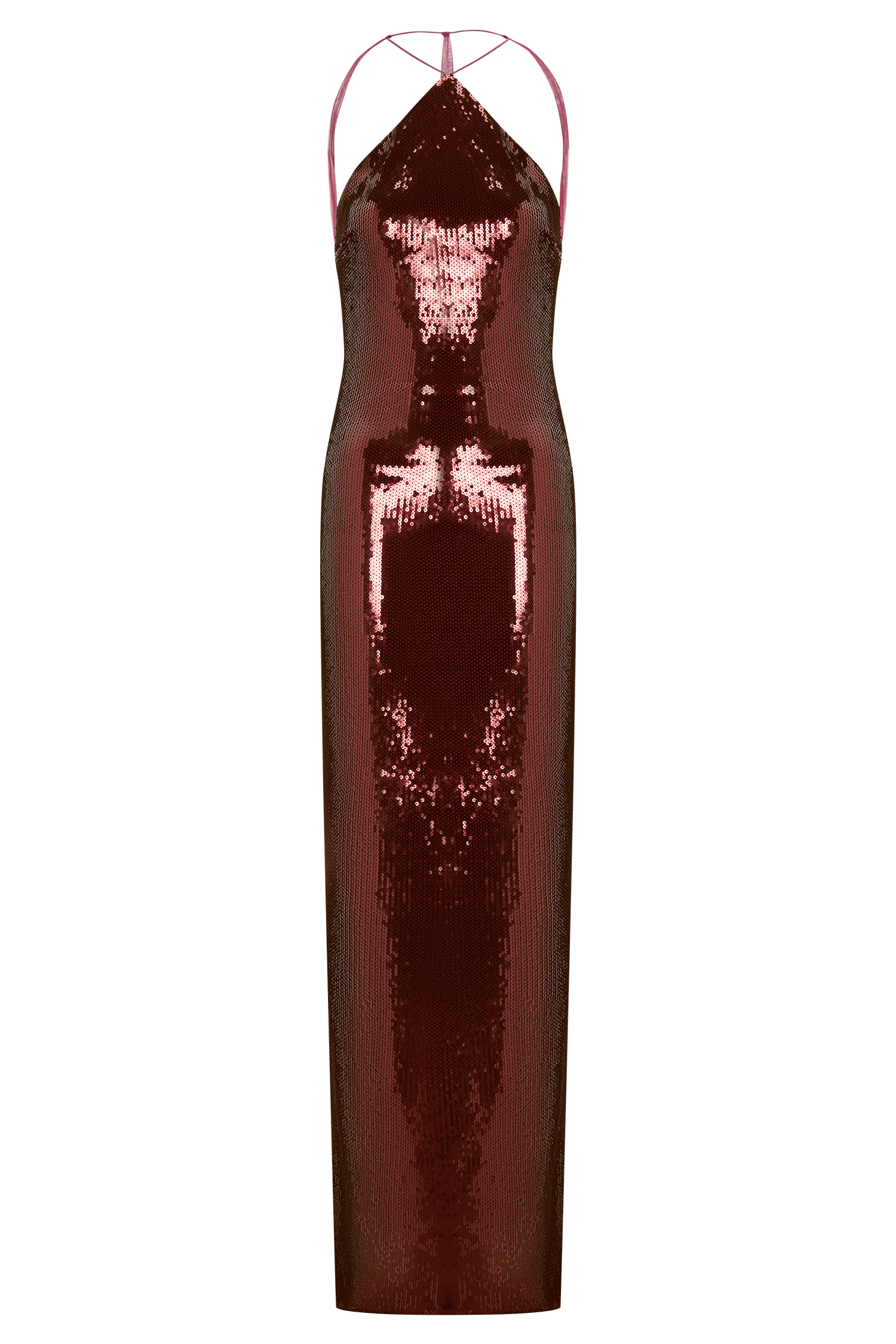 Baldwin Sequin Cut Out Maxi Dress - Mahogany | MESHKI US Baldwin Sequin Cut Out Maxi Dress - Mahogany | MESHKI US